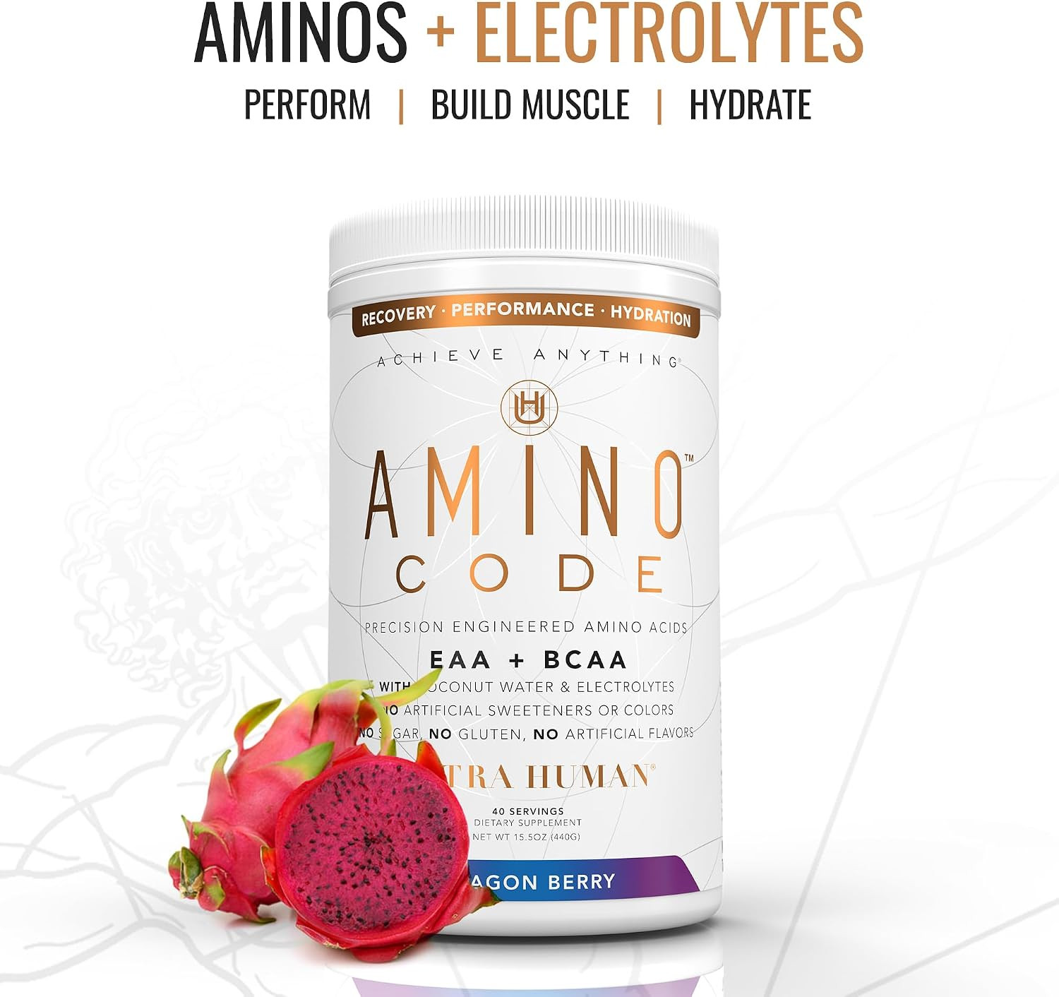 Amino Code | Essential Amino Acids + Bcaas + Coconut Water Electrolytes | Fast H