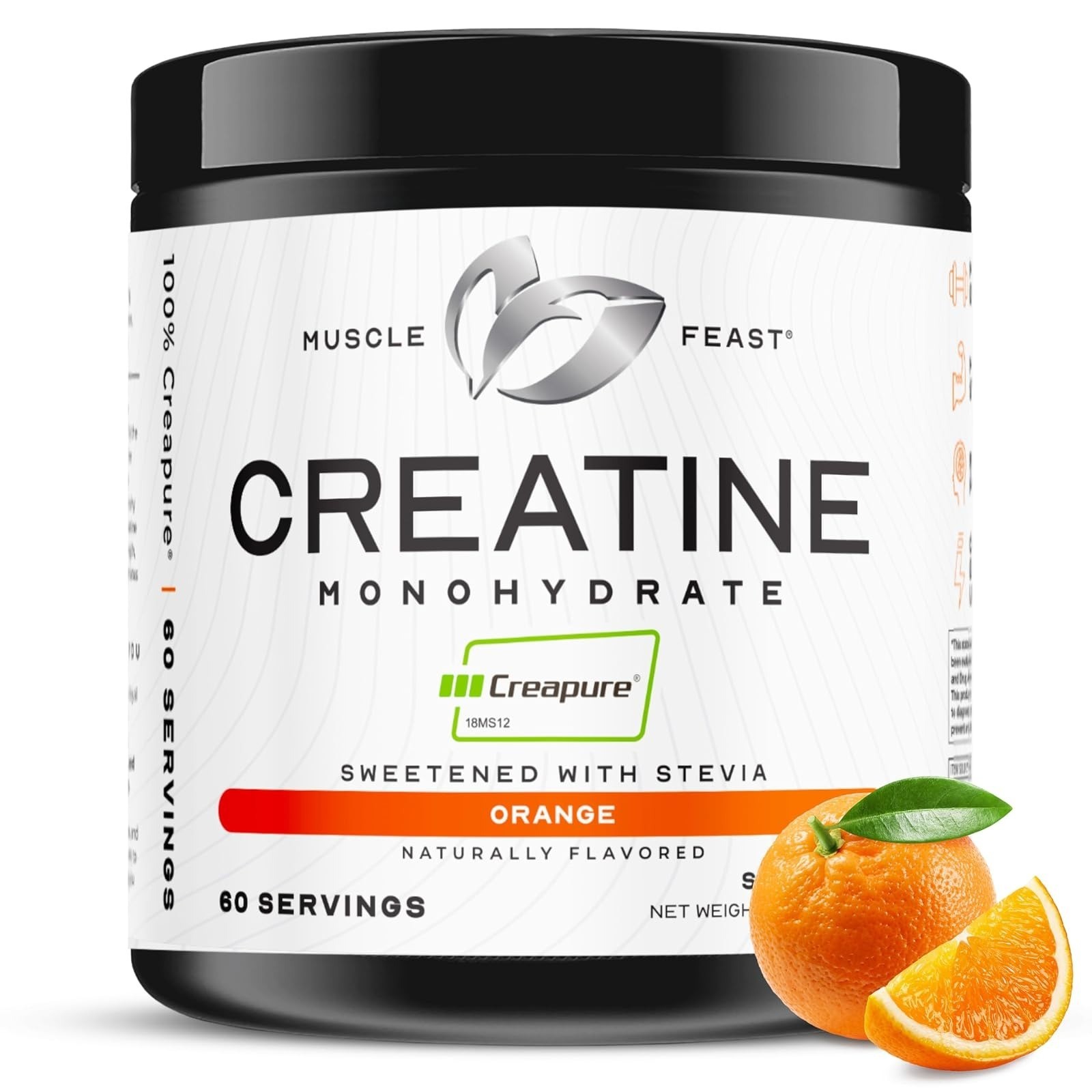 Creapure Creatine Monohydrate Powder, Unflavored (300g) | Vegan, Non-GMO, Keto F