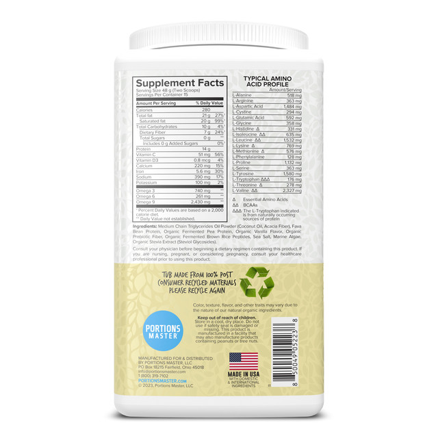 Portions Master Keto Body Protein Peptides