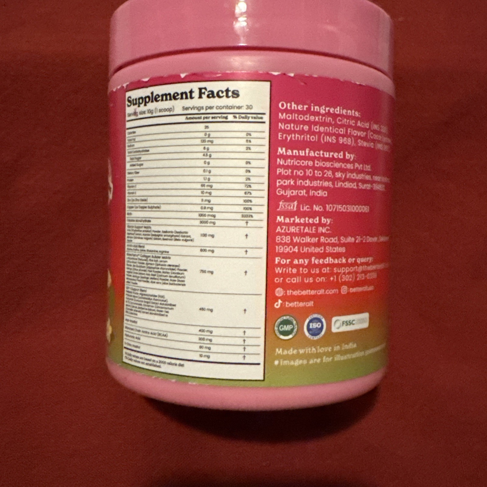 BetterAlt Creatine+ All-In-One Supplement for Women 11 oz NEW & SEALED! Exp 1/27
