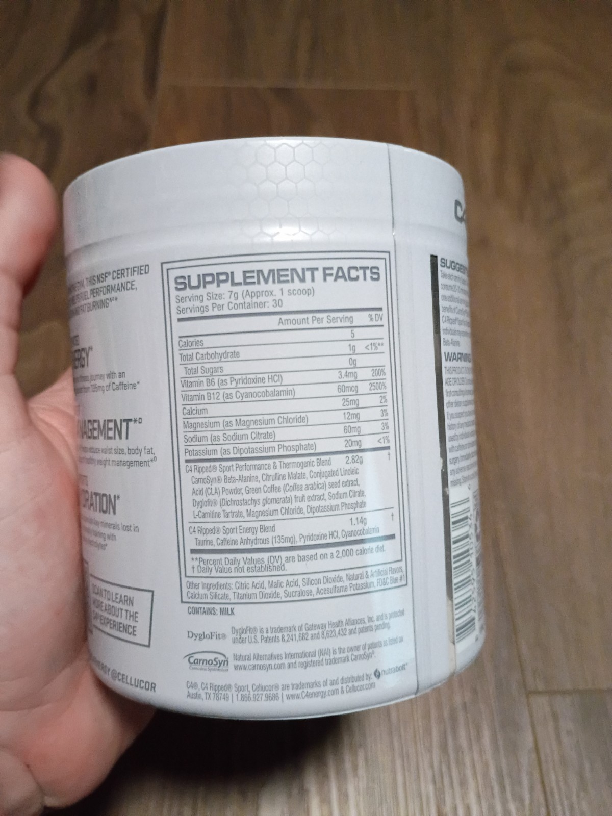 NEW C4 Ripped Super Sport Pre Workout Powder Arctic Snow Cone BEST BY: 01/26