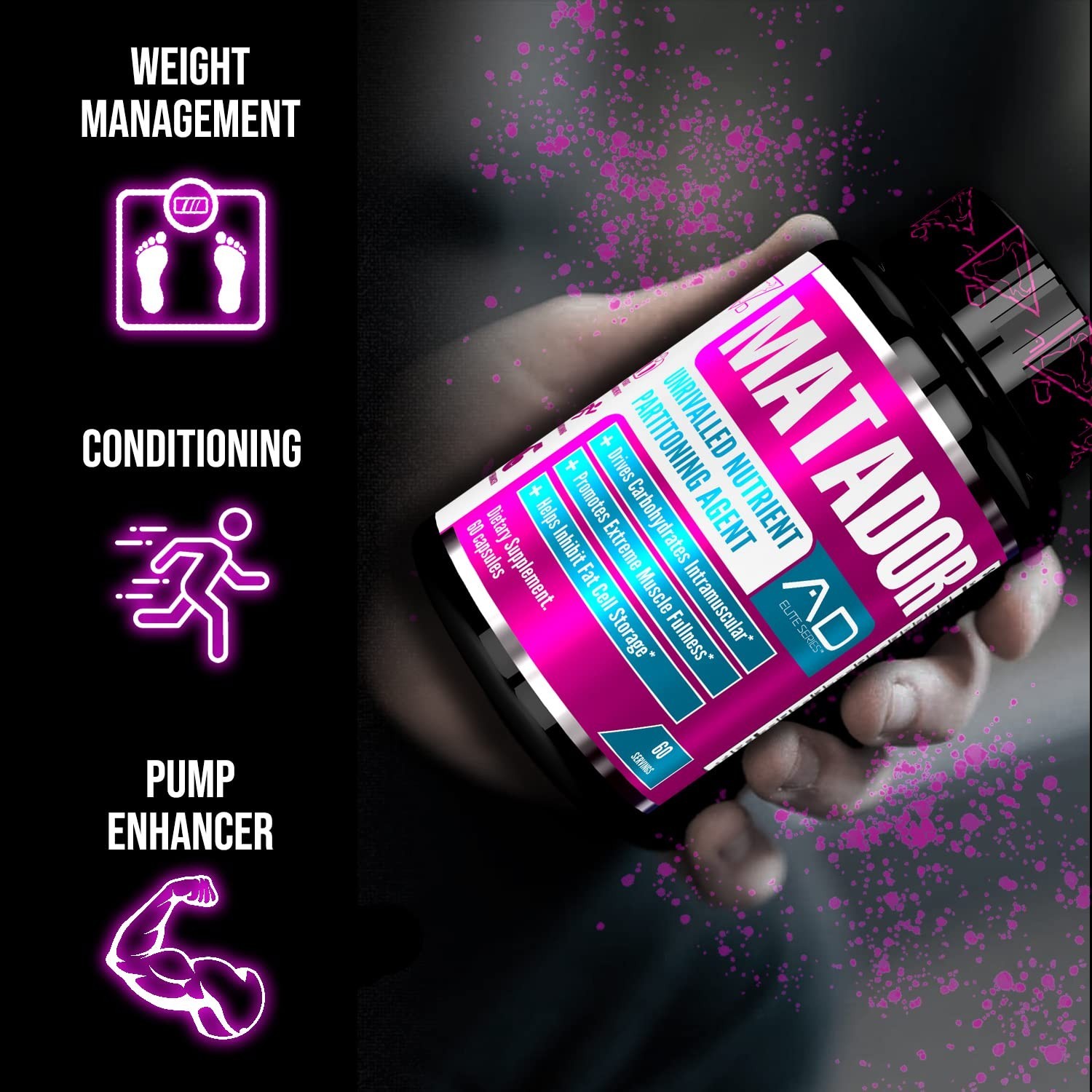 Project AD Matador Muscle Builder Enhances Muscle Pumps and Promotes Muscle G…