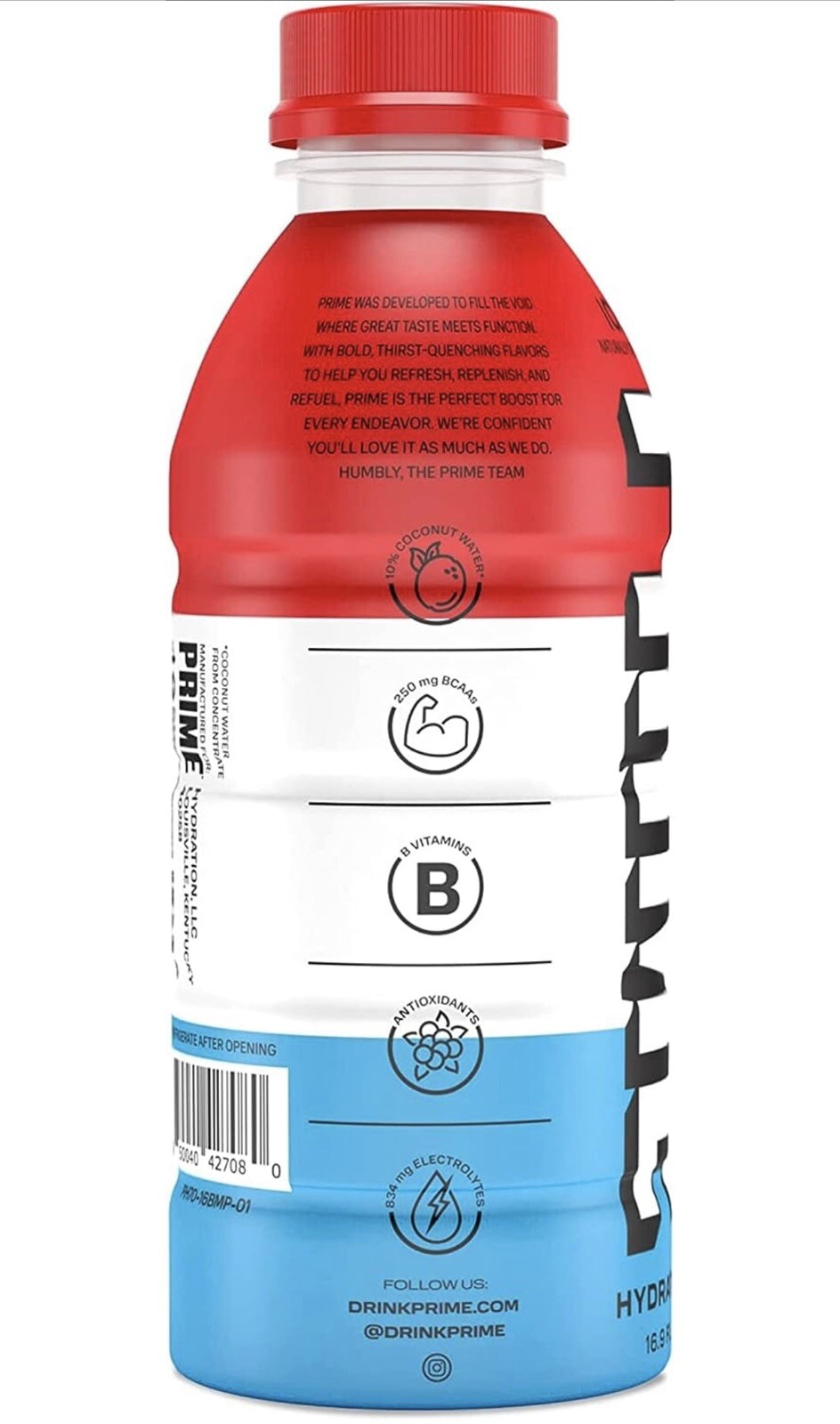Prime Hydration Drink Ice Pop Flavor 16.9oz Bottles (8 Pack) Logan Paul KSI 🔥