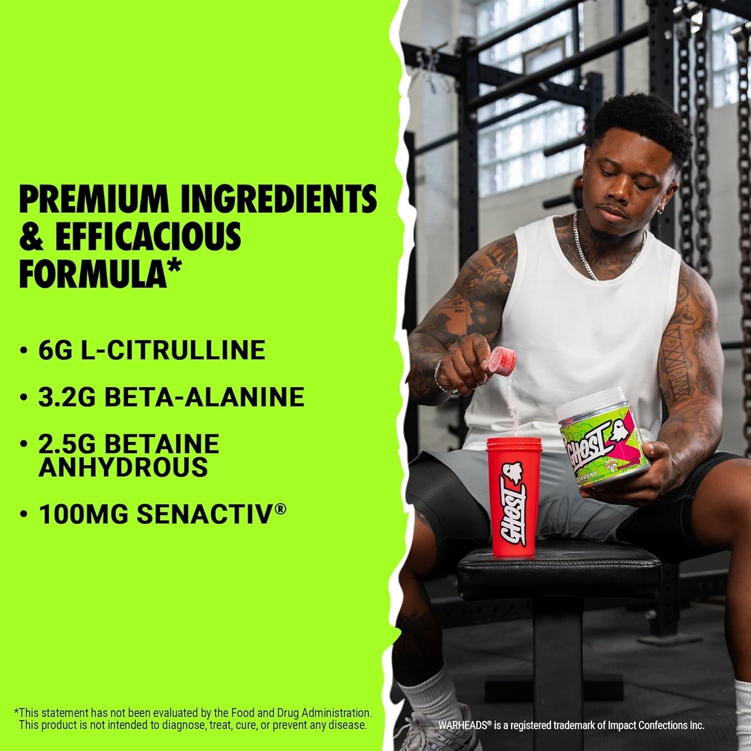 Epic Energy & Focus Blend – Legend Pre-Workout Powder, Warheads Sour Watermelon