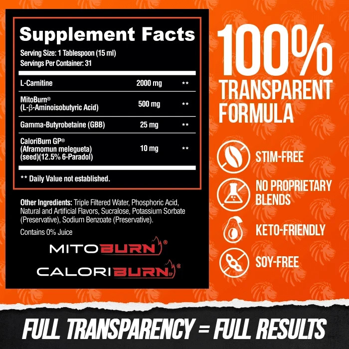 ALPHA LION BURN2O Non-Stim Stim-Free Thermogenic Performance Aid 31 Servings