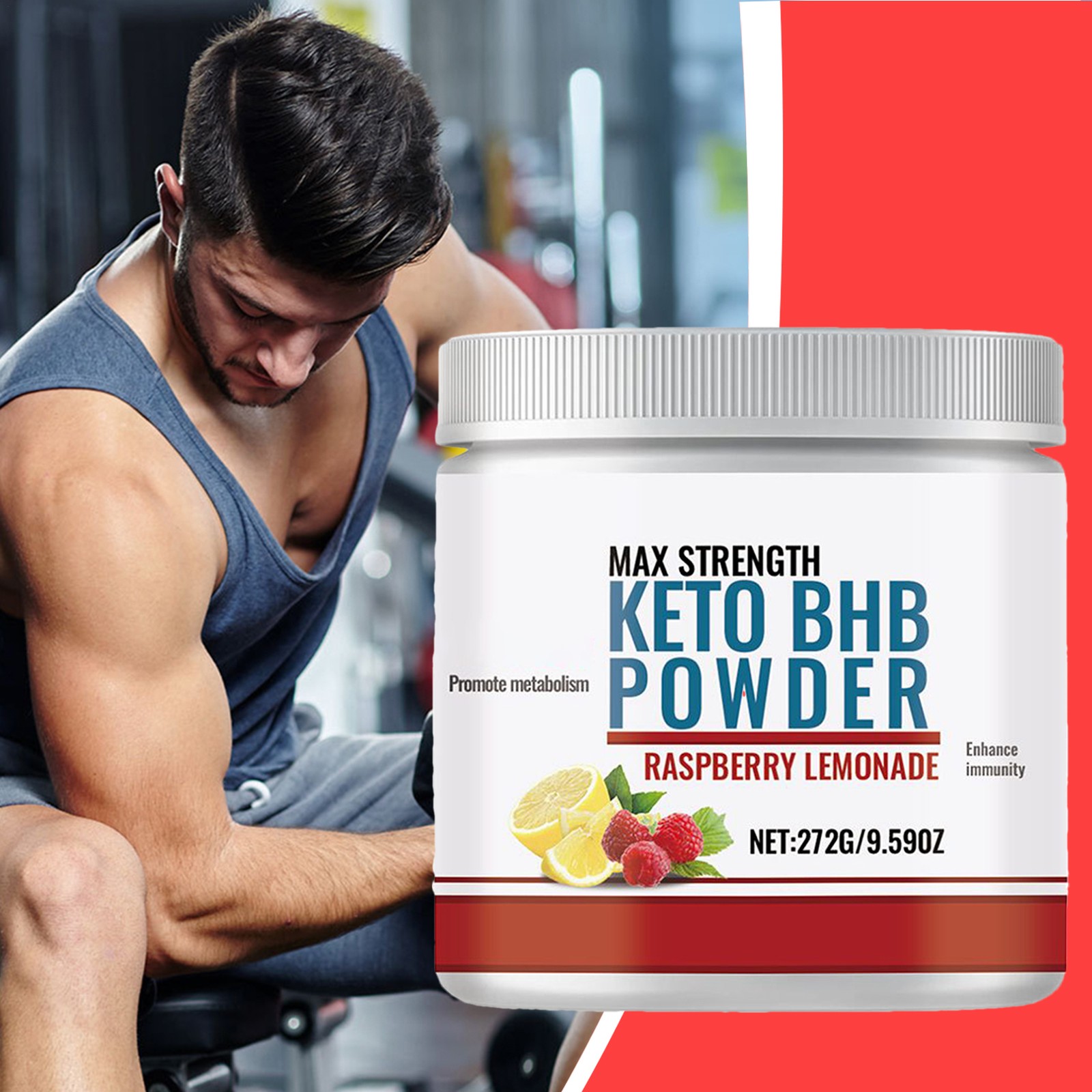Dr. Boz Keto BHB powdered – Raspberry Lemonade Electrolyte Powder Boosts Energy