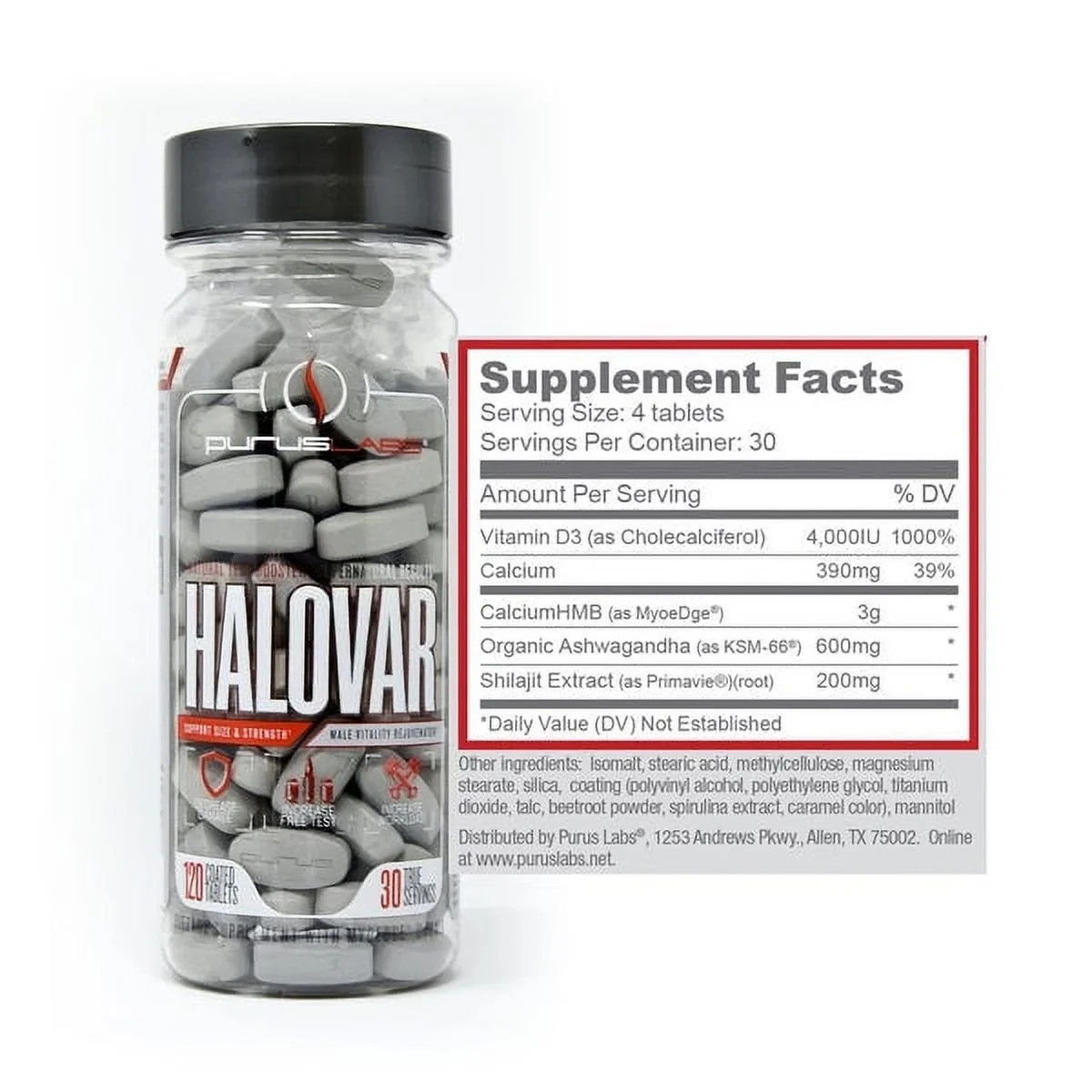 Purus Labs Testosterone Booster Sale – D-POL / Halovar / HAVOC Increase Libidio