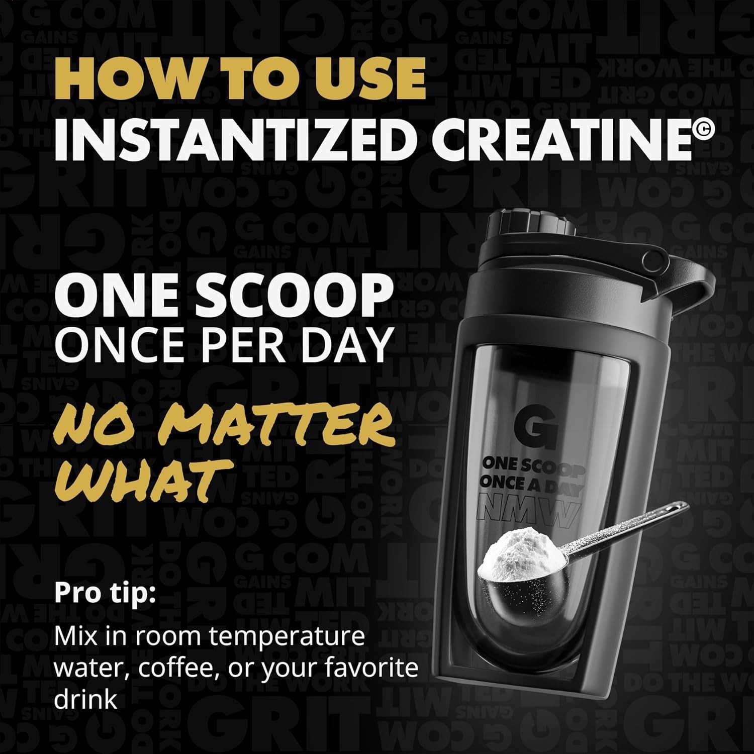 Gains in Bulk Instantized Creatine Monohydrate for Women and Men