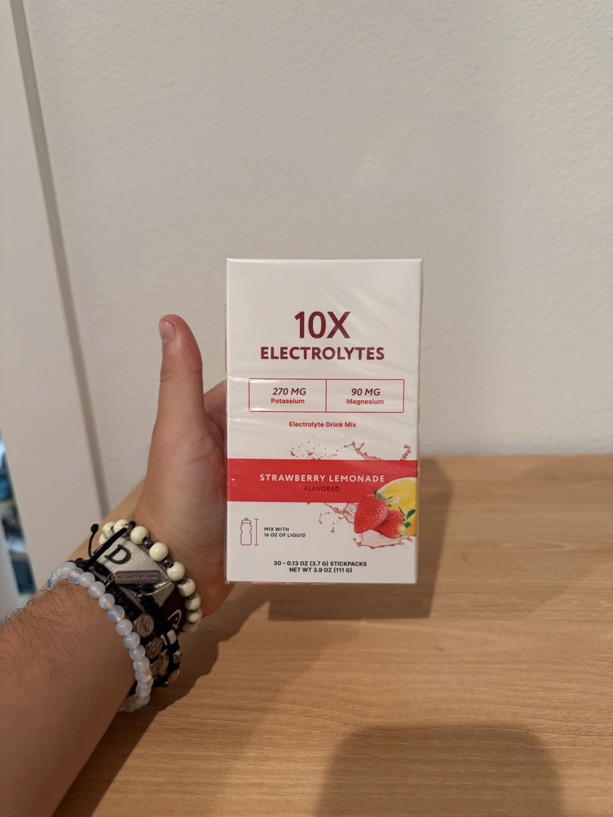 10X Health Electrolytes – Strawberry Lemonade Hydration Powder 20 Packets