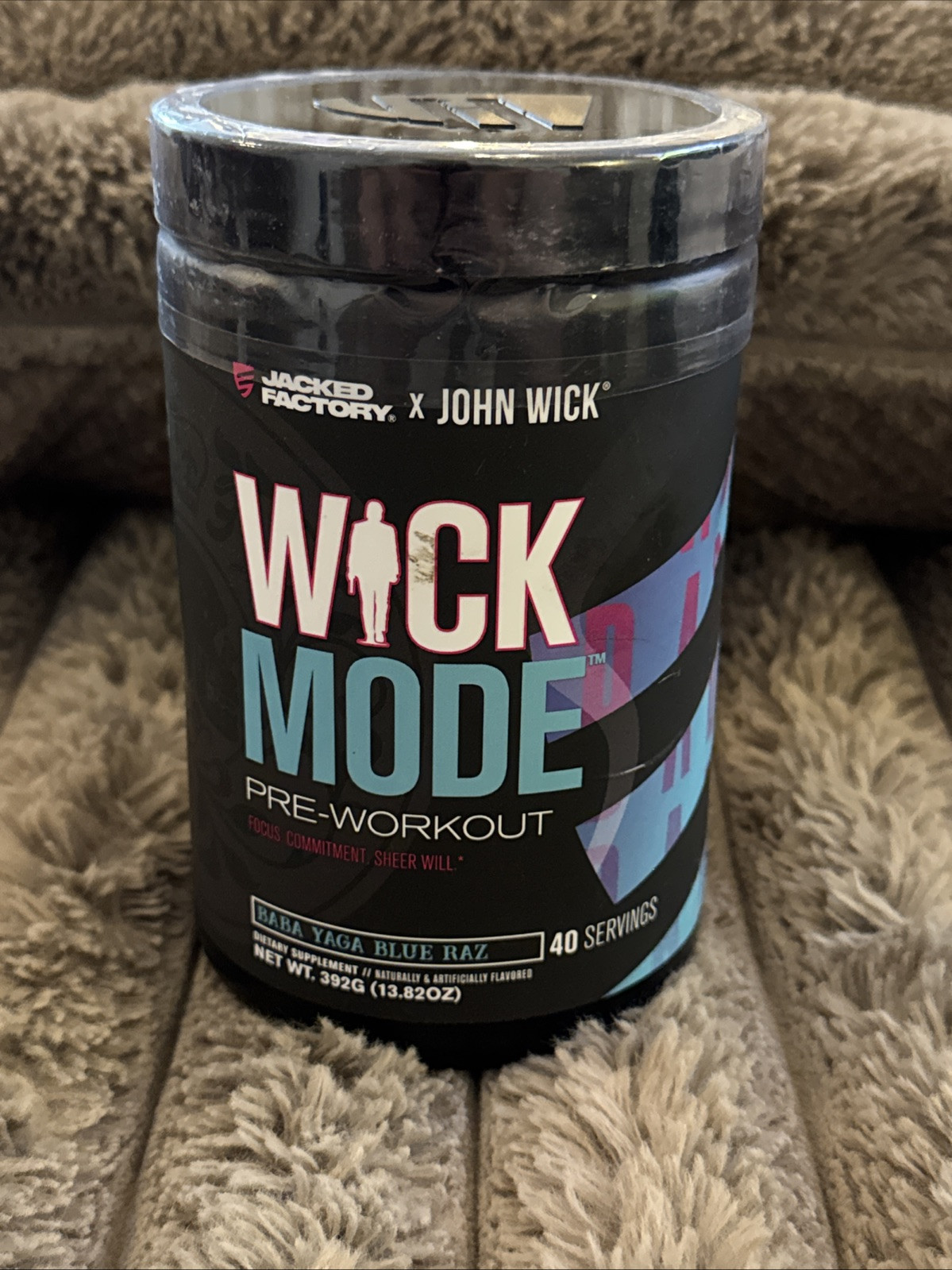 X John Wick – Wick Mode Pre Workout Powder – Intense Energy, Battle-Ready Focus