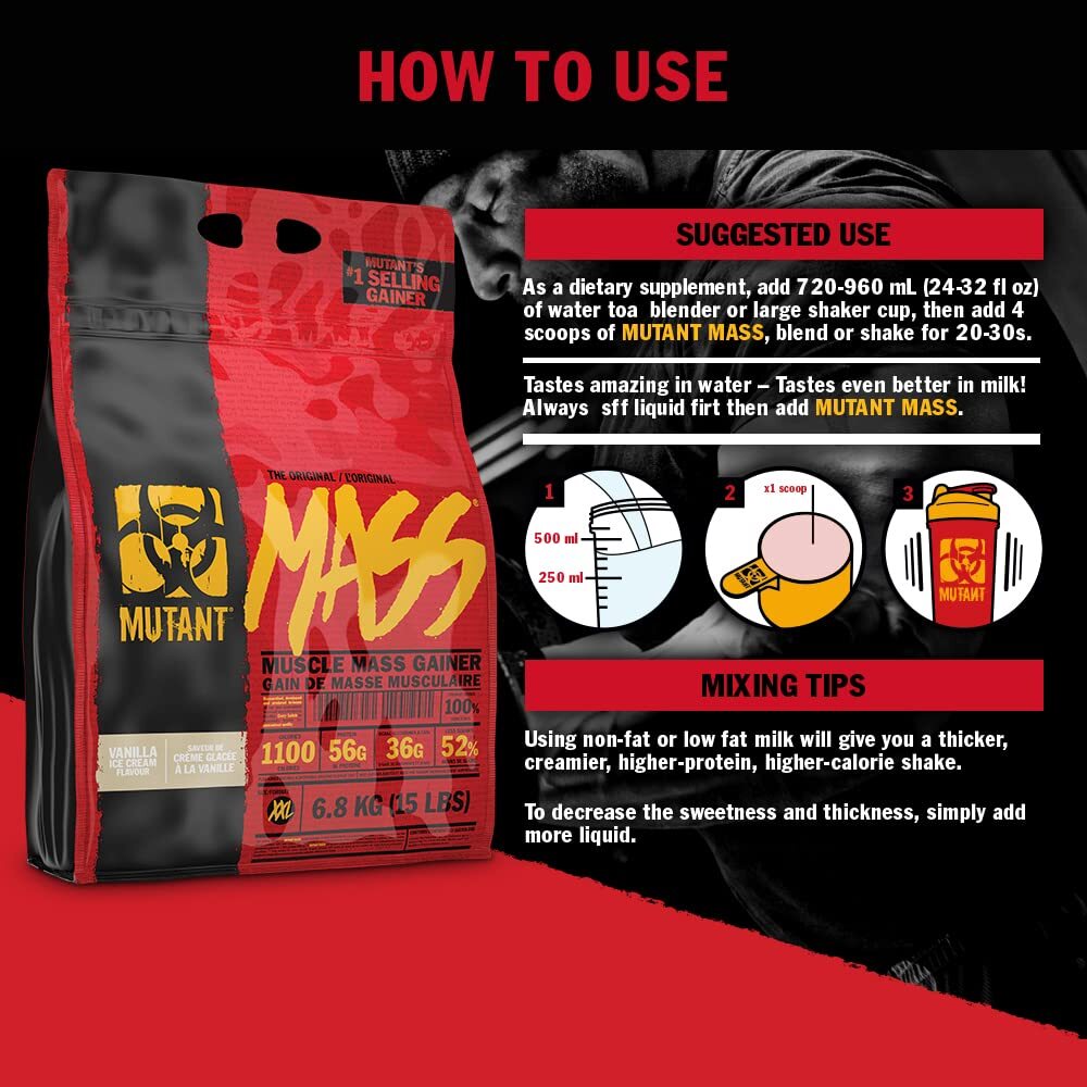 5 Pound Lean Gainer Protein Supplement 1100 Calories 56g Protein BCAAs EAAs