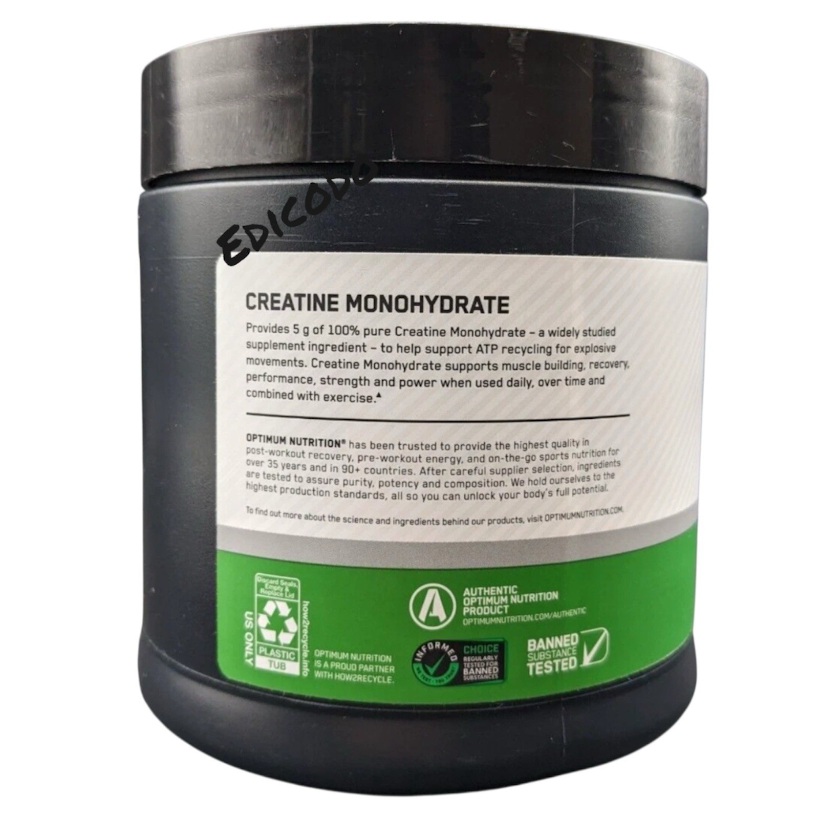 Optimum Nutrition – Micronized Creatine – Monohydrate Powder – Unflavored – 5g