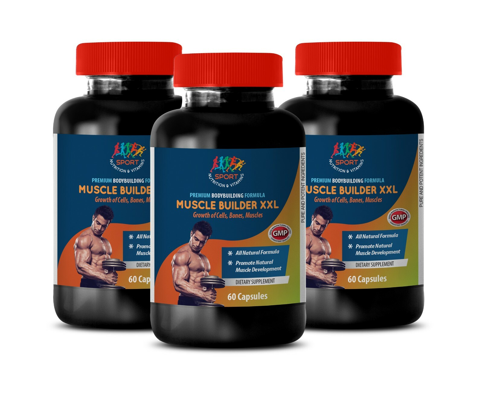 Promotes Muscle – Muscle Builder XXL – Libido – L Arginine – 3B 180Ct