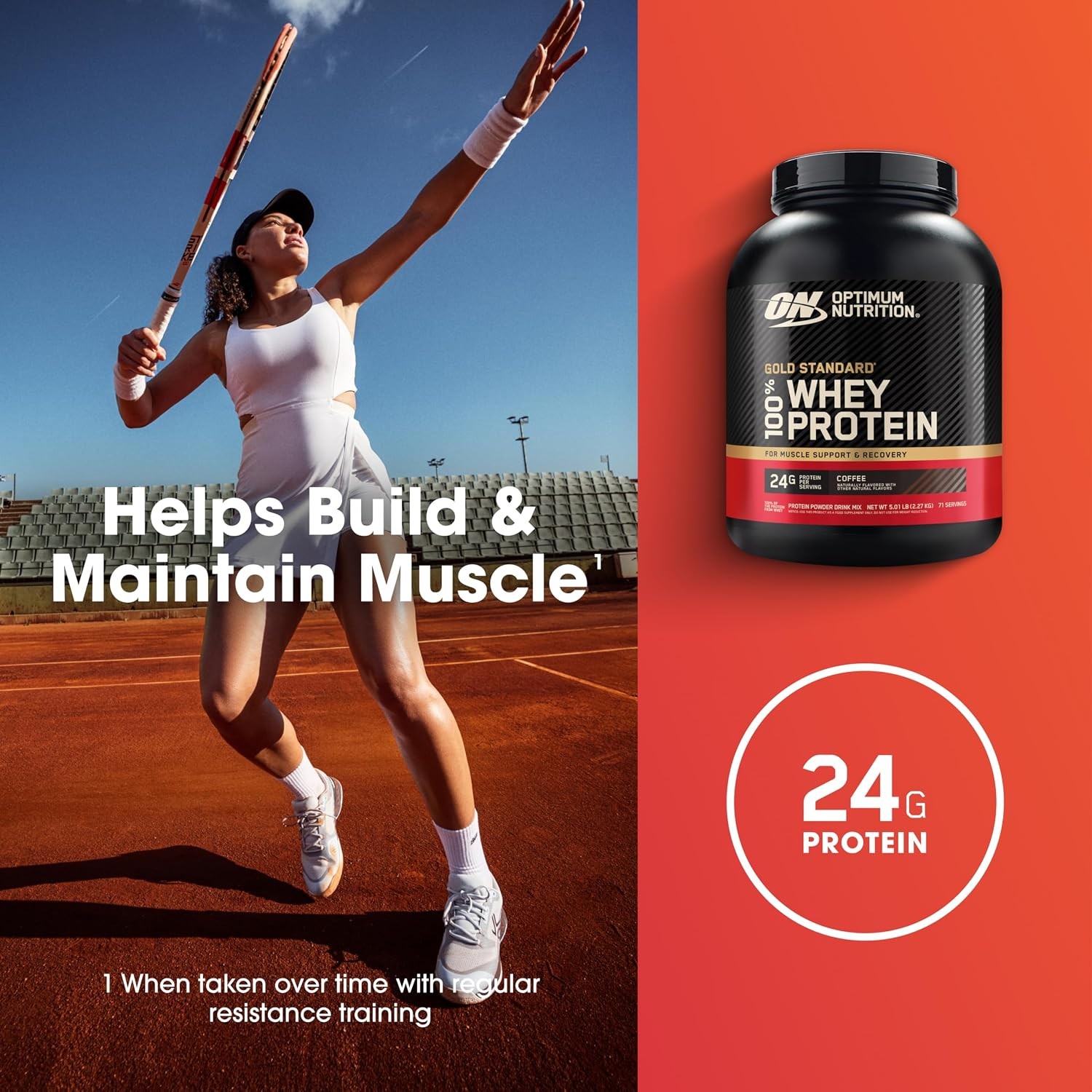 Optimum Nutrition Gold Standard Whey Coffee 5lb Protein
