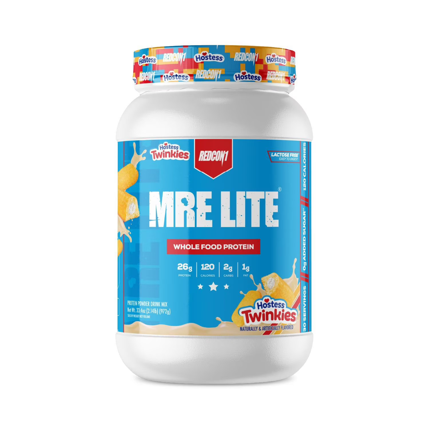 Redcon1 MRE Lite Whole Food Protein Powder, Hostess Twinkies, 2.14 Pounds