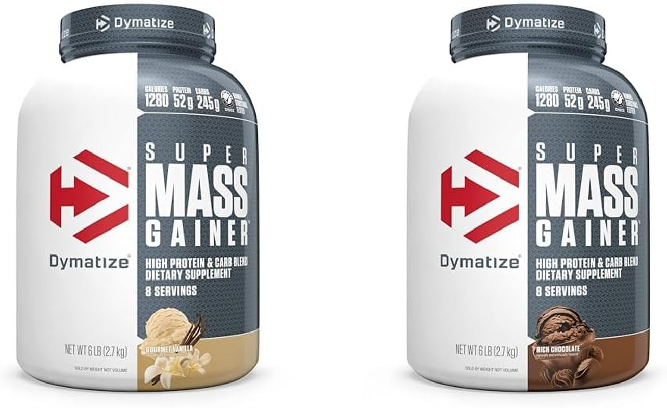 Super Mass Gainer Protein Powder 52G Protein 1280 Calories 6 Pound Gourmet Vanil