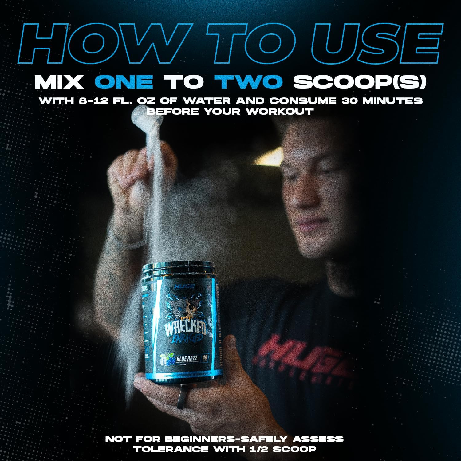 Wrecked Enraged High Stim Pre Workout – Extreme Hardcore Formula for Intense Ene