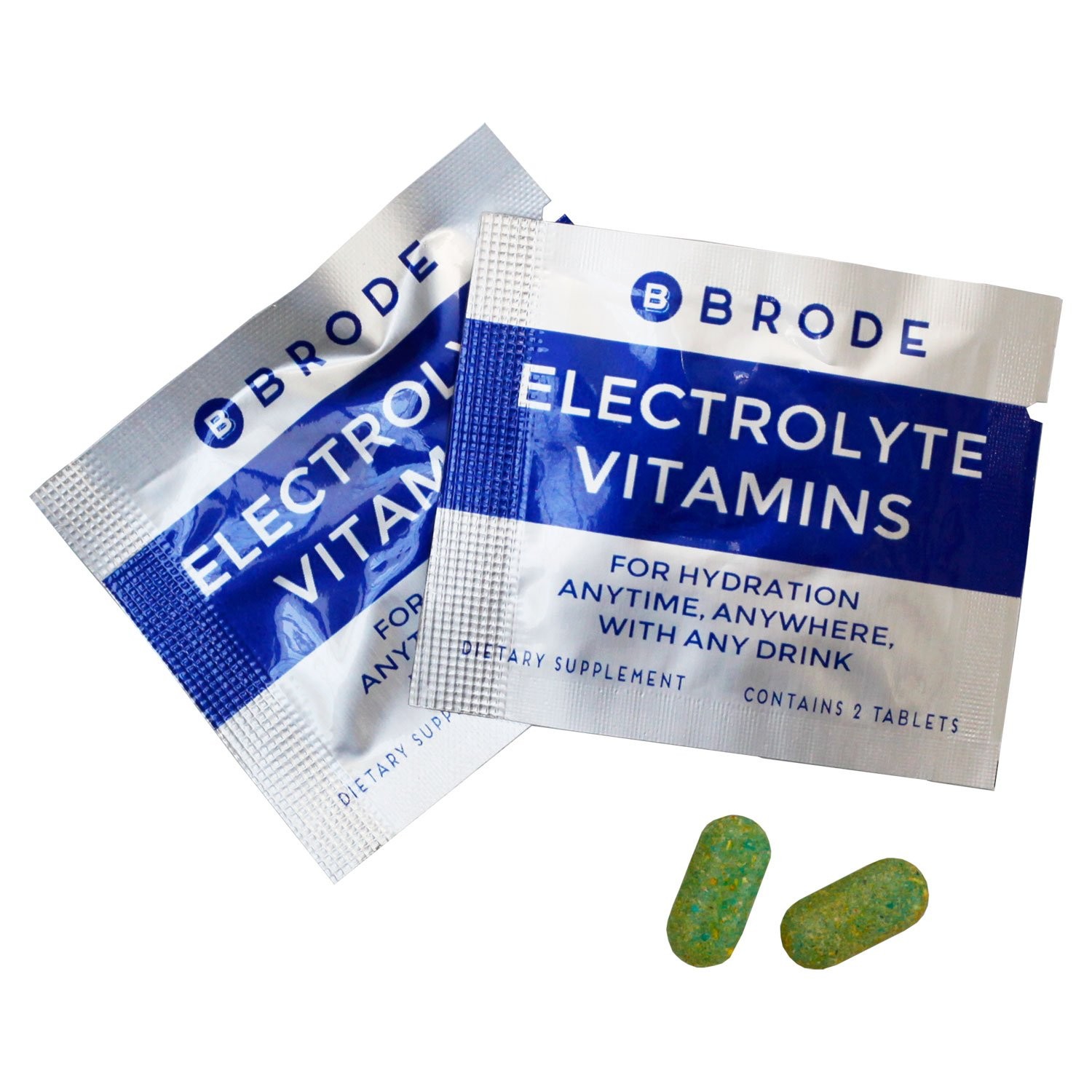 Brode Electrolyte Vitamin – Portable Zero-Sugar Electrolyte Tablets – No Gross
