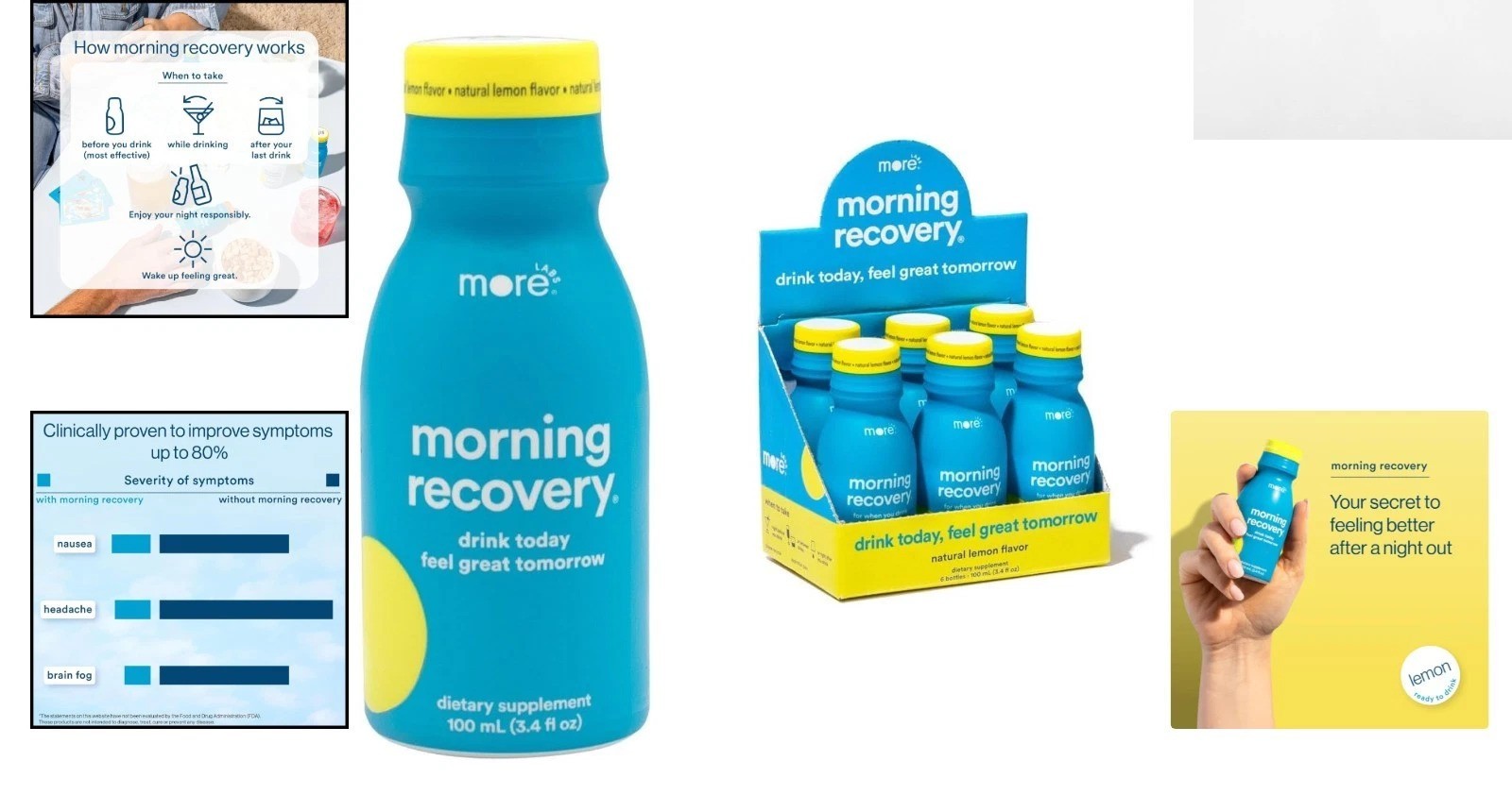 Morning Recovery DHM Electrolyte, Milk Thistle Drink Proprietary Formulation …