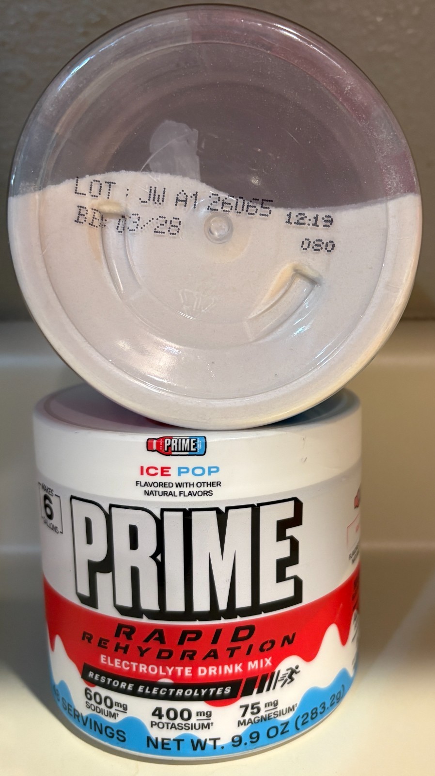 2 x Prime Rapid Rehydration Electrolyte Powder 2 FLAVORS 9.9oz Exp 2/28 & 3/28