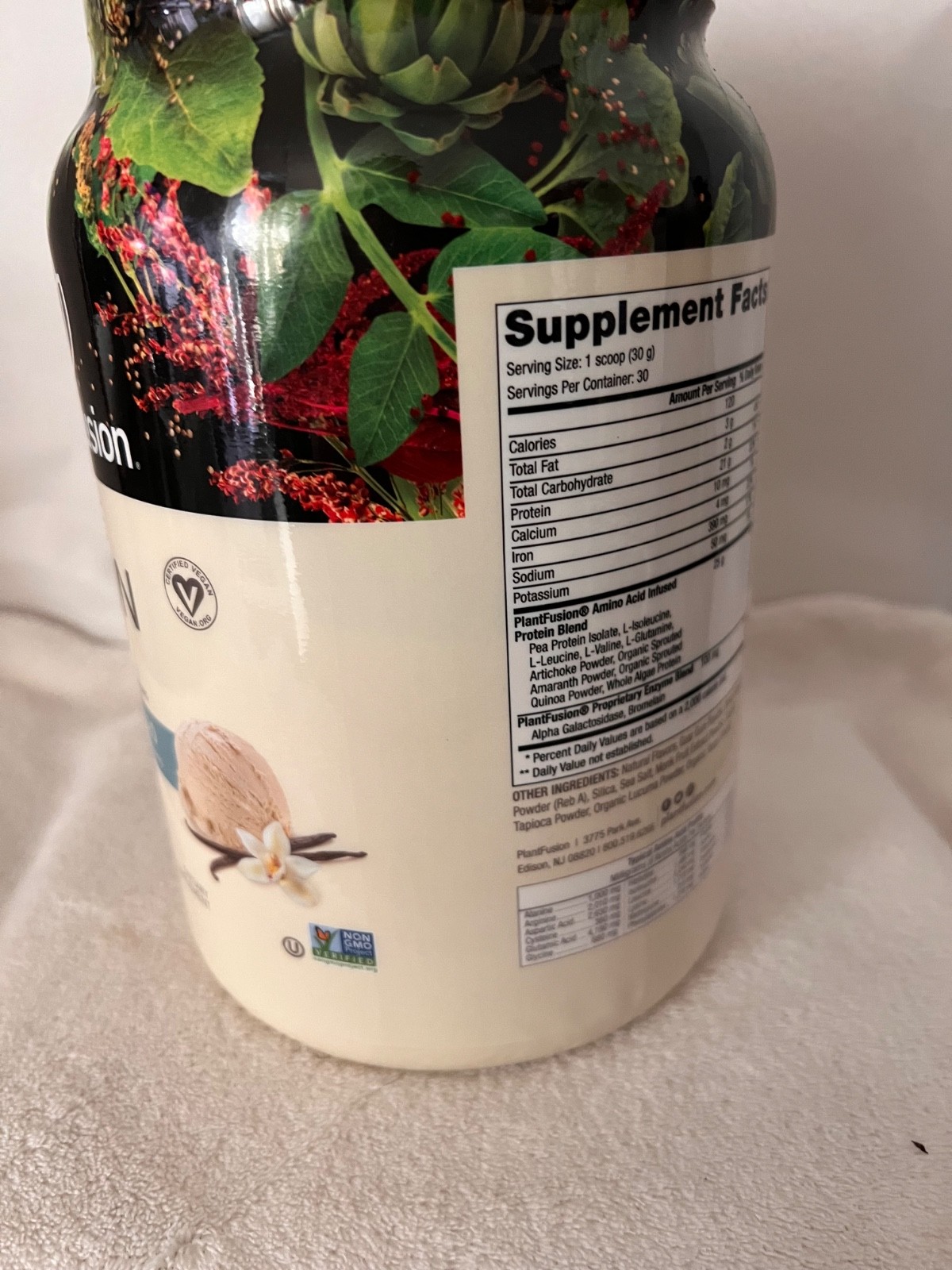 PlantFusion Complete Vegan Protein Powder 31.75oz (2lb/900g)
