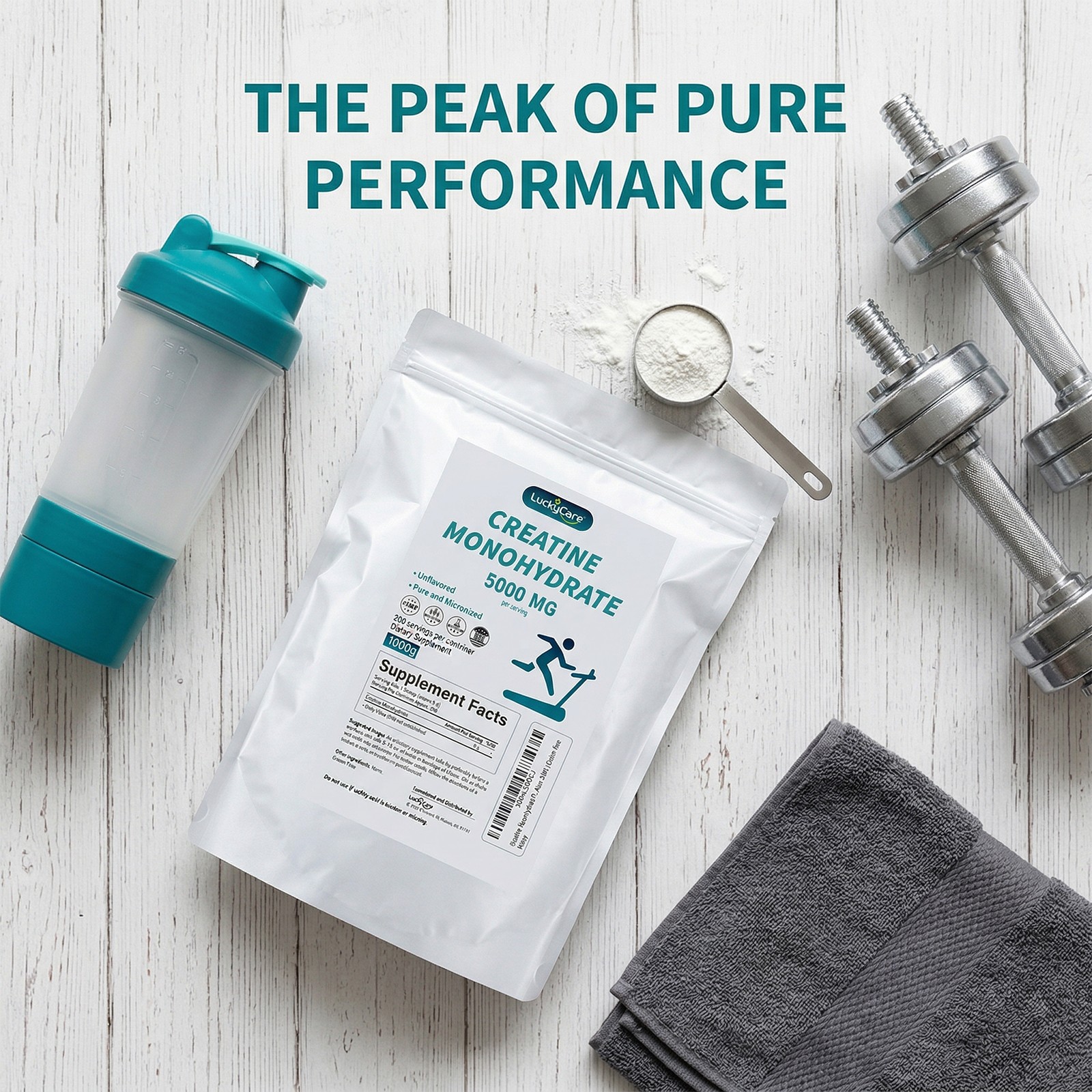 2.2~11LB Pure Creatine Monohydrate Powder 5000mg Per Serving Micronized Creatine