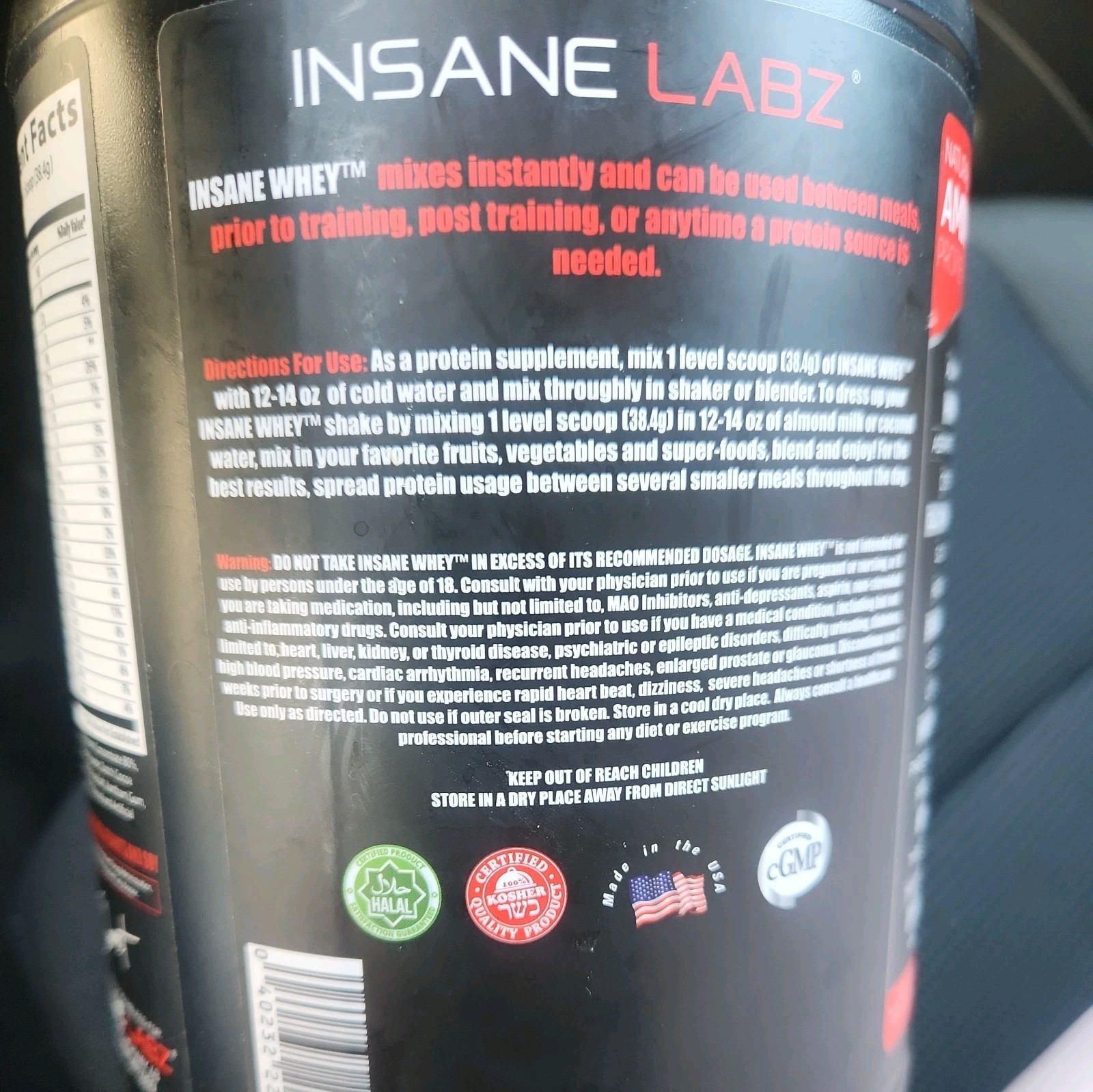 100% Whey Protein Mass Gainer – 25g Protein, Chocolate Flavor, 60 Servings