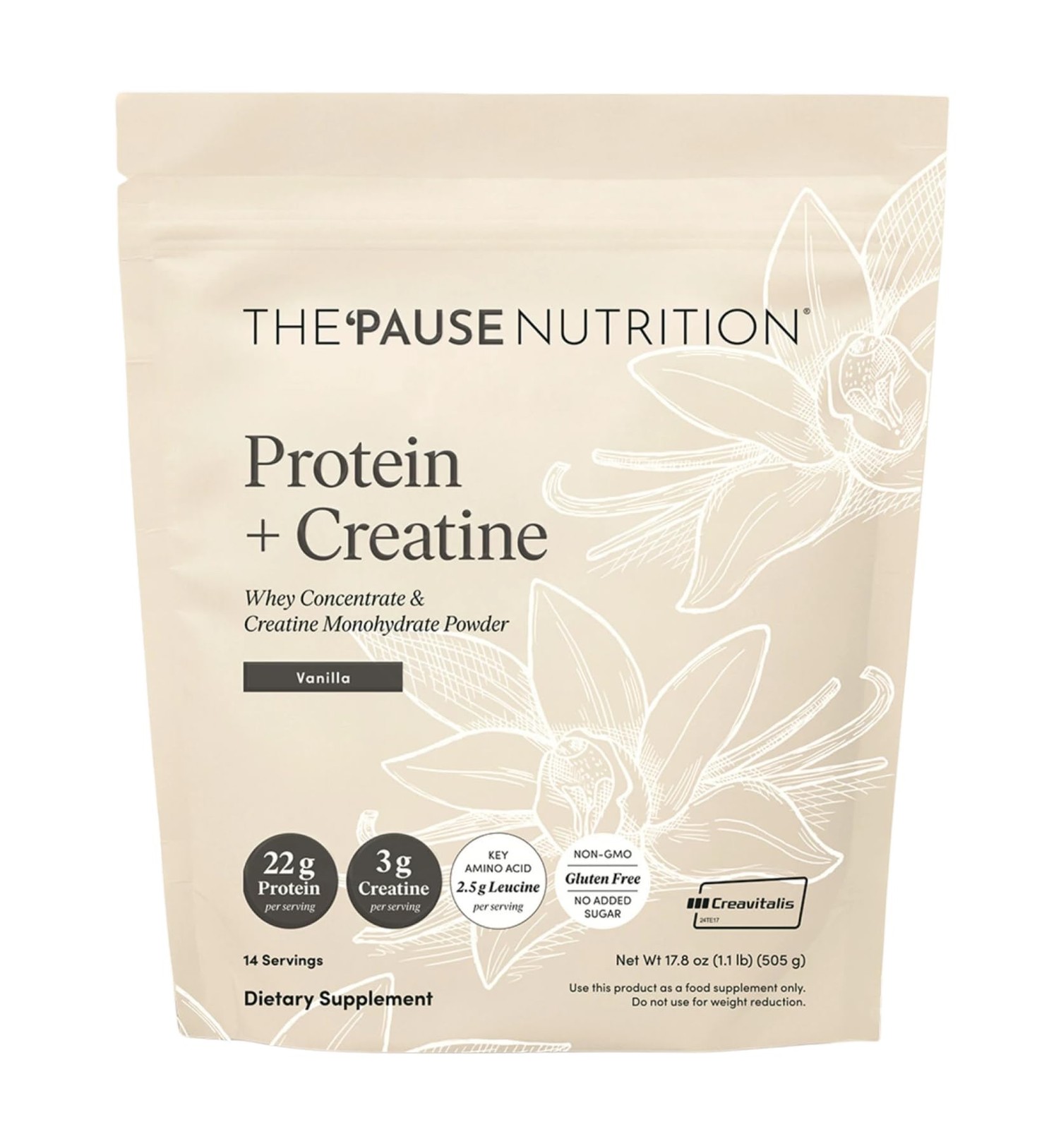 Protein + Creatine, Made with Creavitalis Creatine Monohydrate, Whey Protein,…