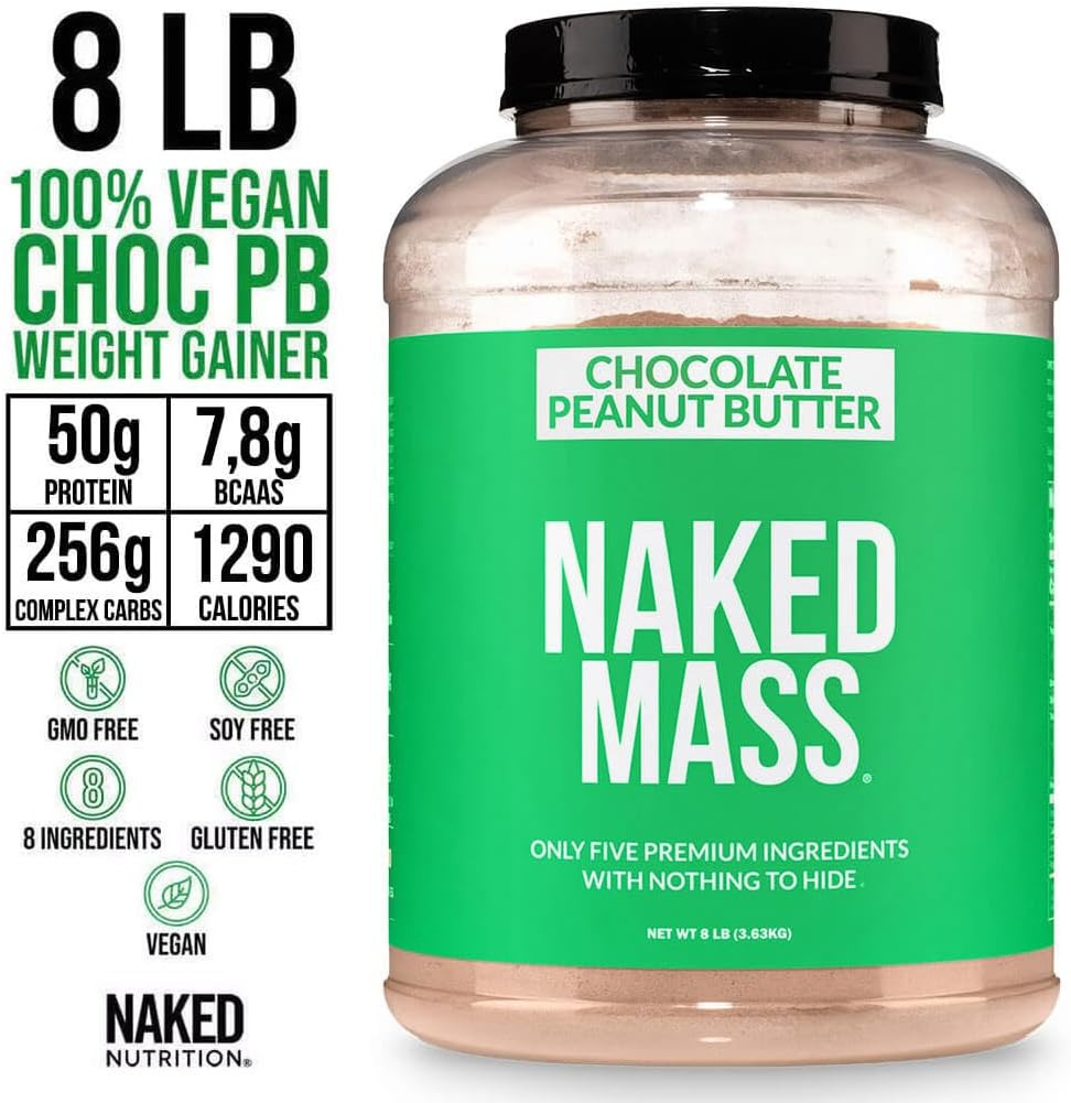 Vegan Mass – Chocolate Peanut Butter – 1,290 Calories, Nothing Artificial, All N