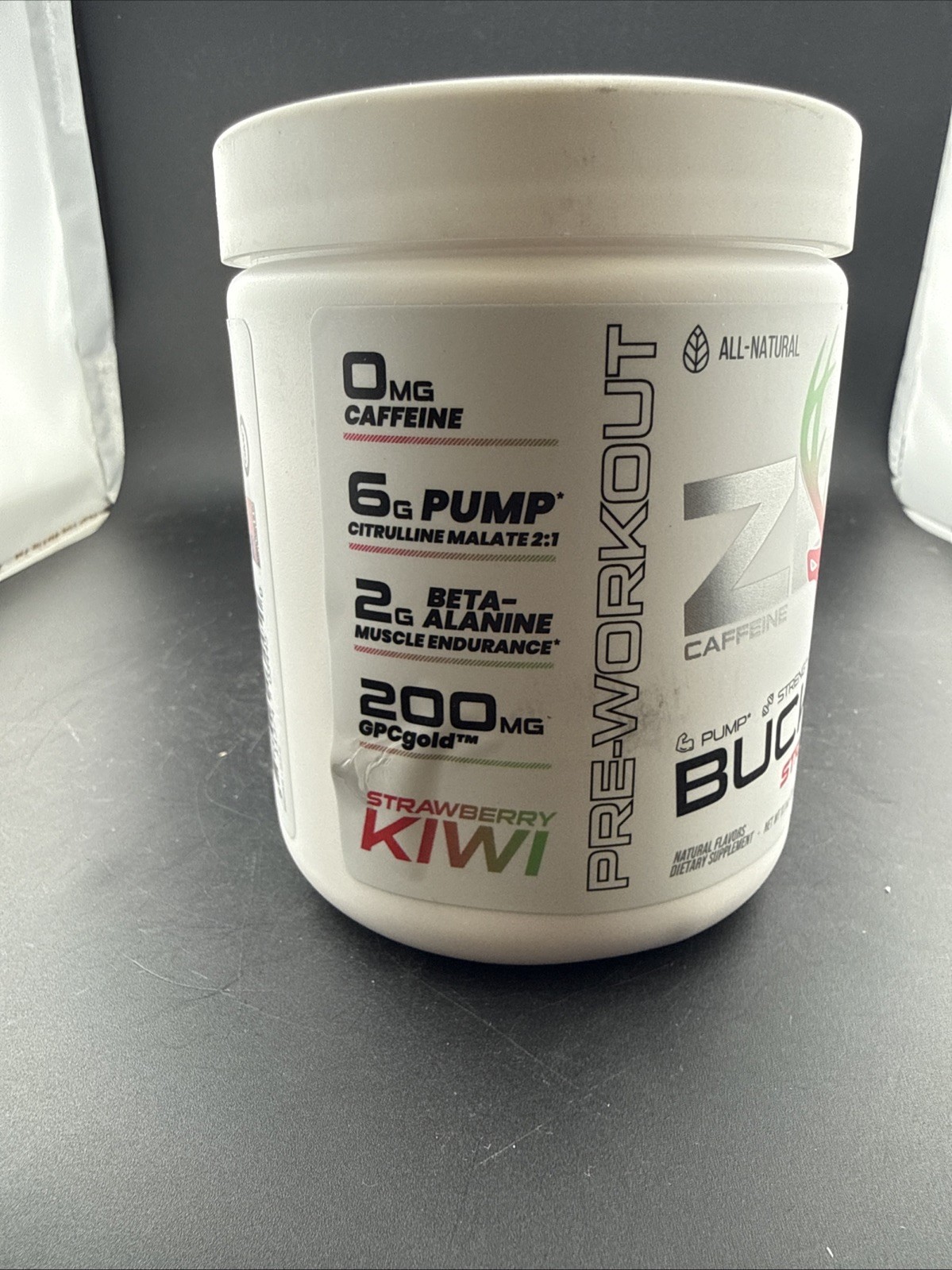 Bucked Up Zero Non-Stimulant Pre-Workout Strawberry Kiwi 11.09 oz