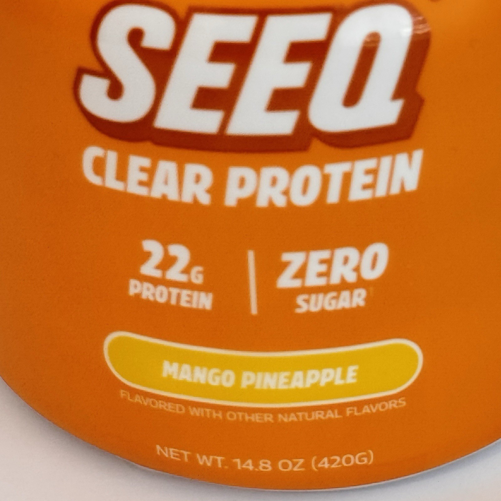 2x SEEQ Clear Whey Isolate Protein Powder Mango Pineapple 14.8 oz EXP8/27 SEALED