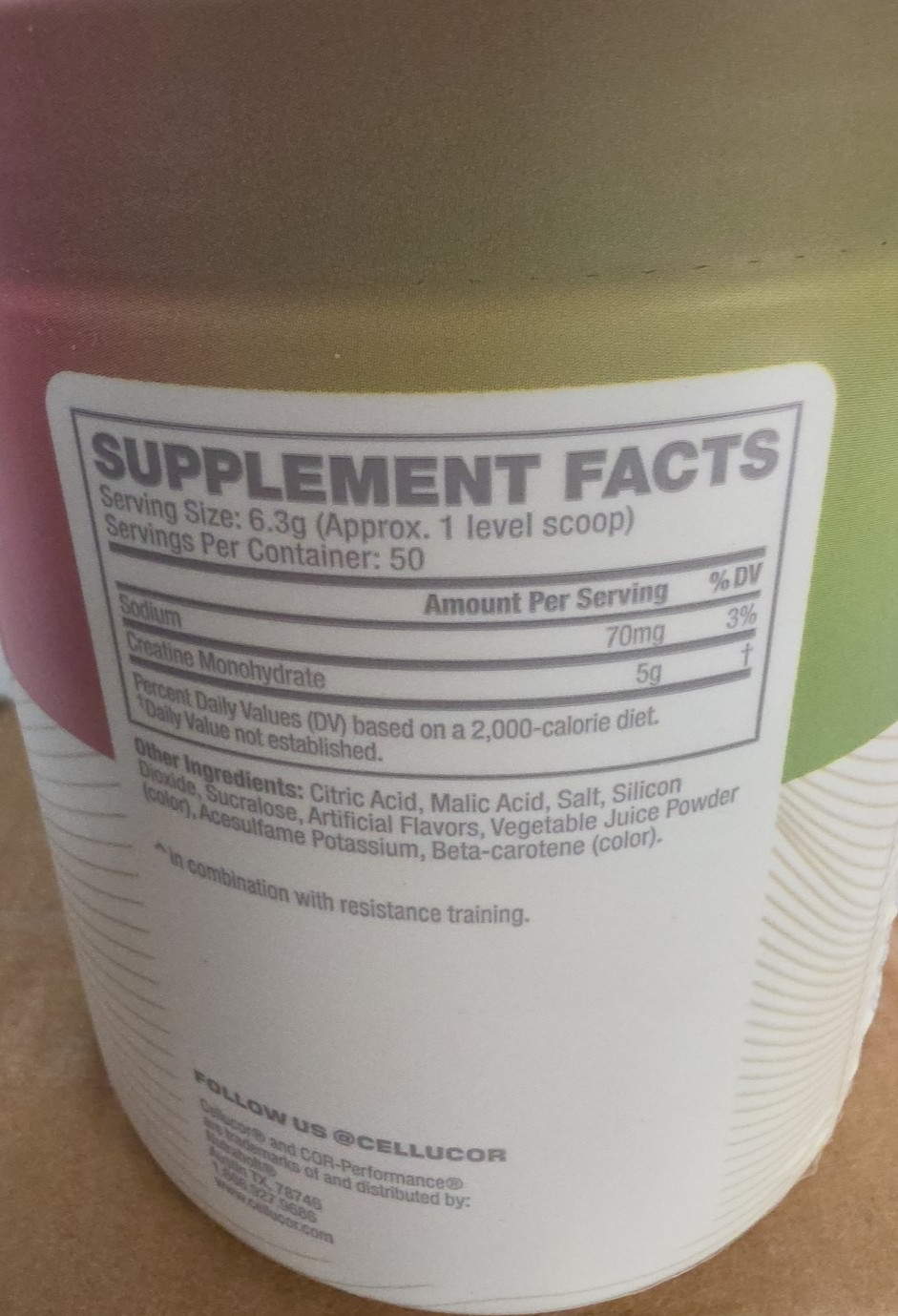 COR-Performance® Creatine, Watermelon, 11.1 oz (315 g)