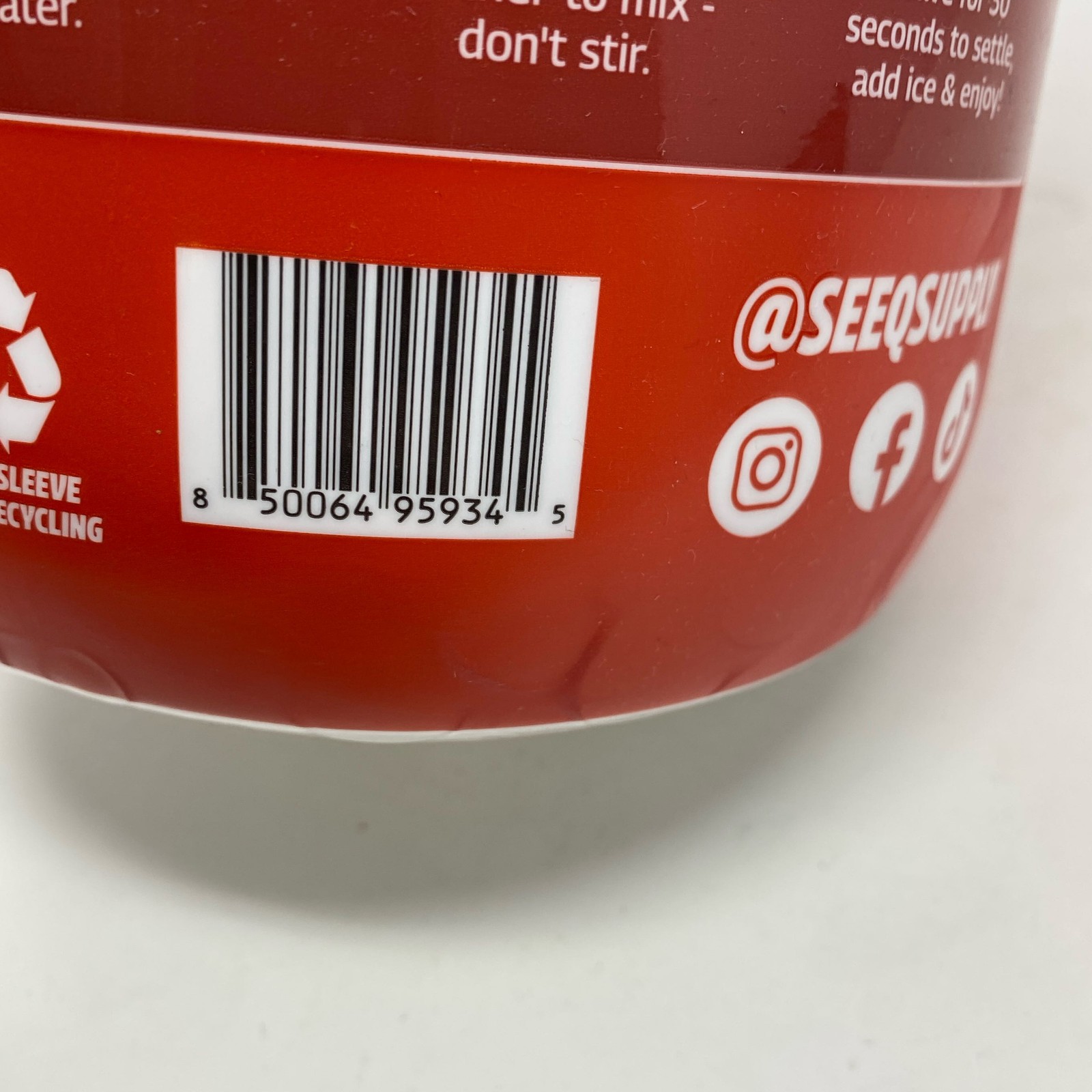 SEEQ Clear Protein Fruit Punch 22 Servings 22g Whey Isolate 616g
