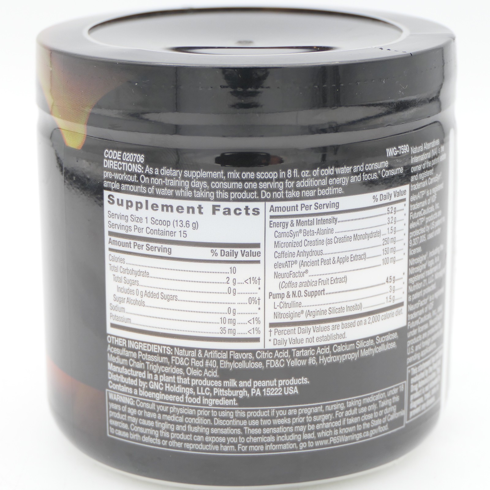 Beyond Raw LIT Clinically Dosed Pre-Workout Strawberry Lemonade 15 Serving 07/27