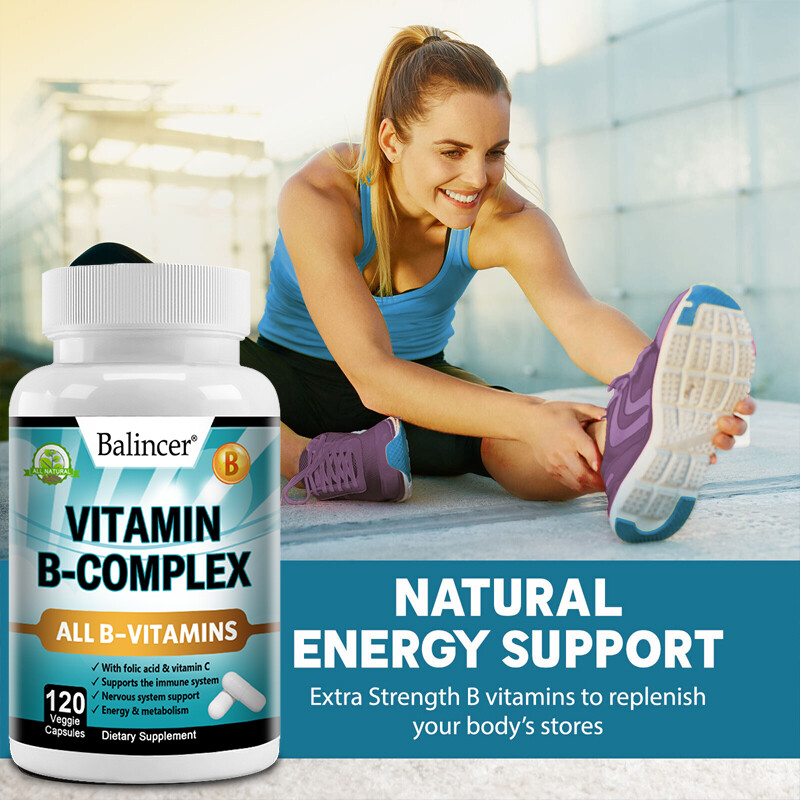 Vitamin B Complex – 30TO120 Capsules – Quality Standards – Simple Supplements