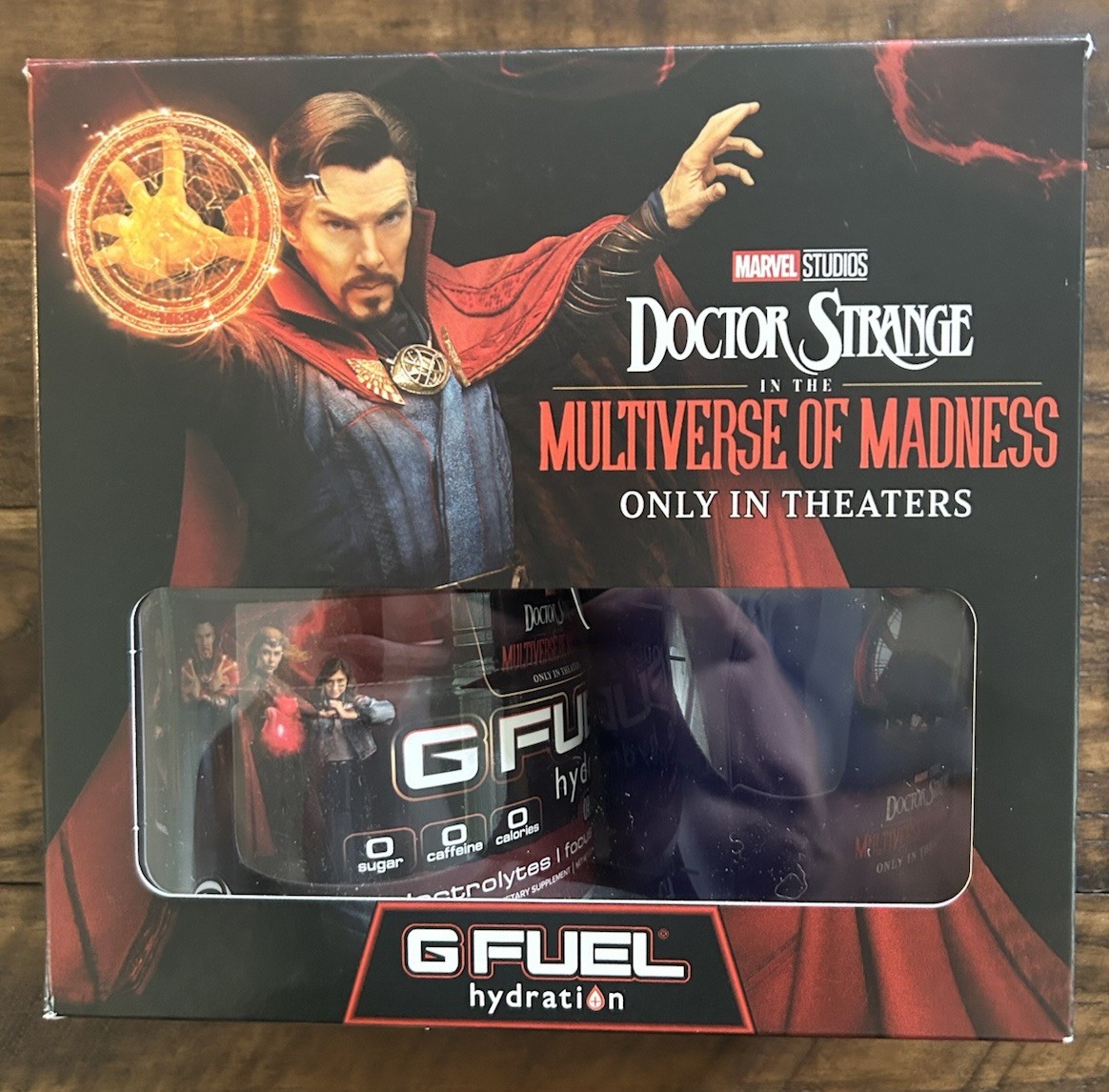 Brand New GFuel Marvel Doctor Strange Collector’s Box + Shaker + Sticker