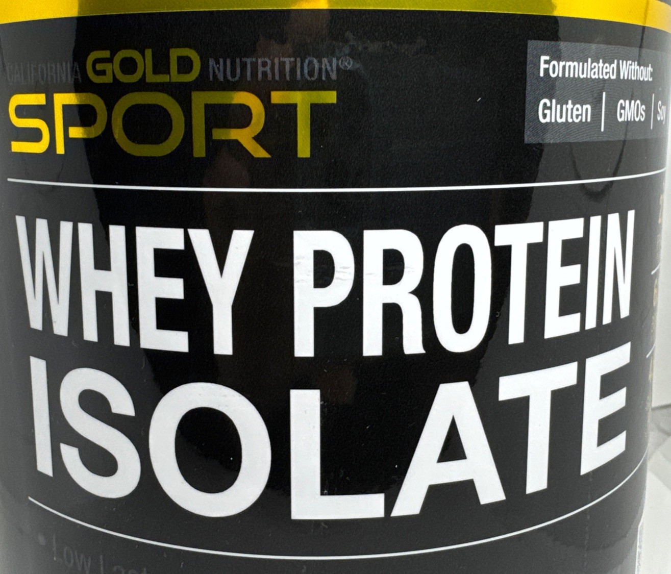 California Gold Nutrition Sport, Whey Protein Isolate Unflavored 454g Exp 09/27