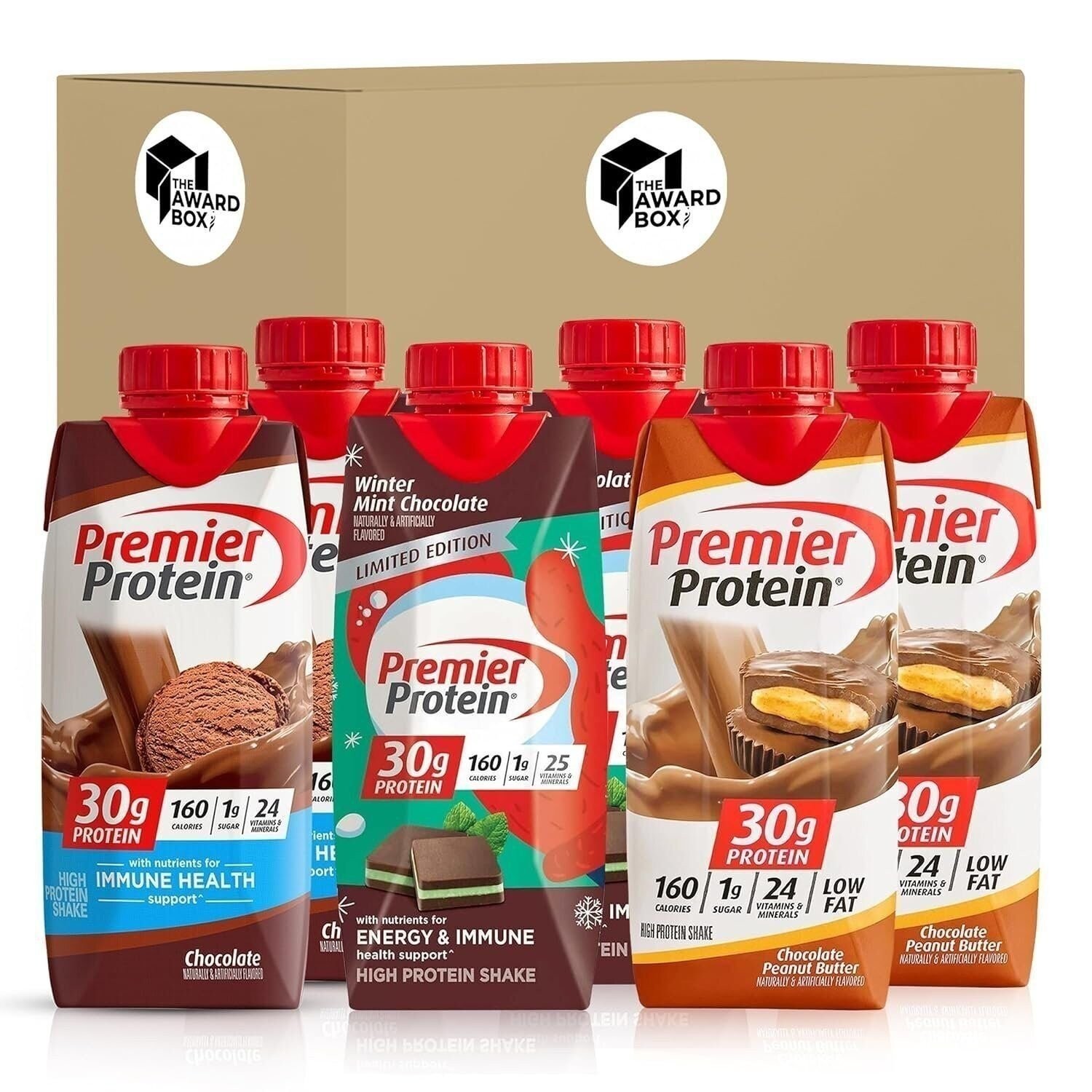 Premier Protein Shakes 6 Bottles Variety Pack in The Award Box Packaging 11…