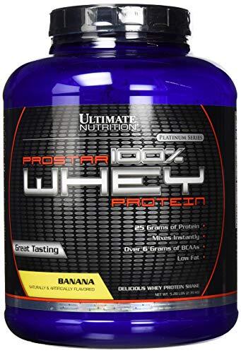 Prostar Whey Protein Powder 25 Grams of Protein 80 Servings, Banana, 5.28 lbs