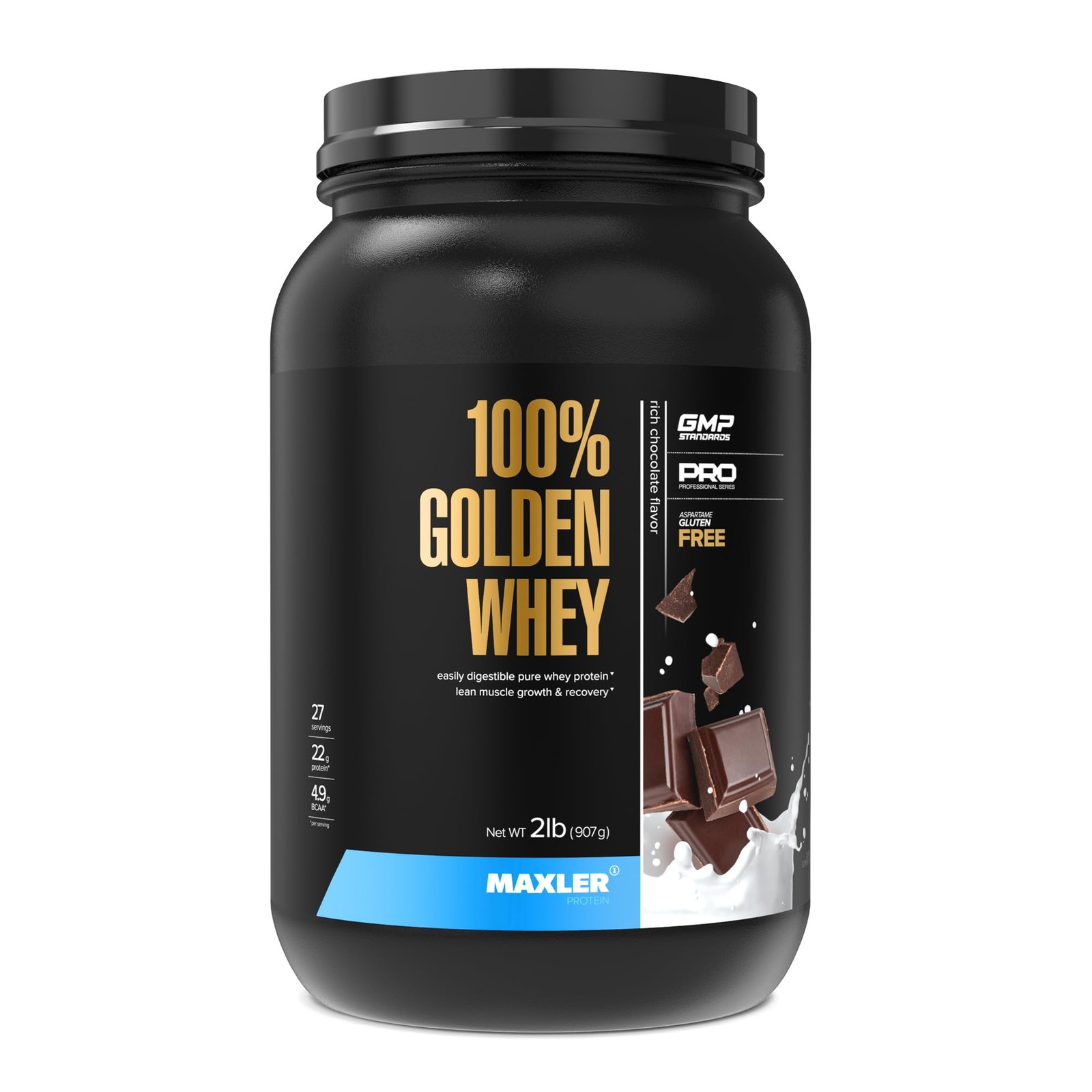 Maxler 100% Golden Whey Protein 22g of Protein per Serving Whey Protein Pow…