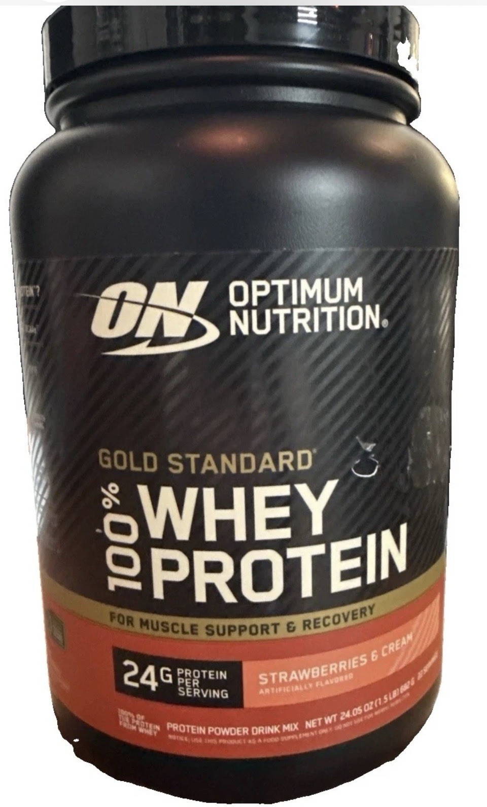 4/27 Optimum Nutrition Gold Standard 100% Whey Protein Powder – Strawberries & C