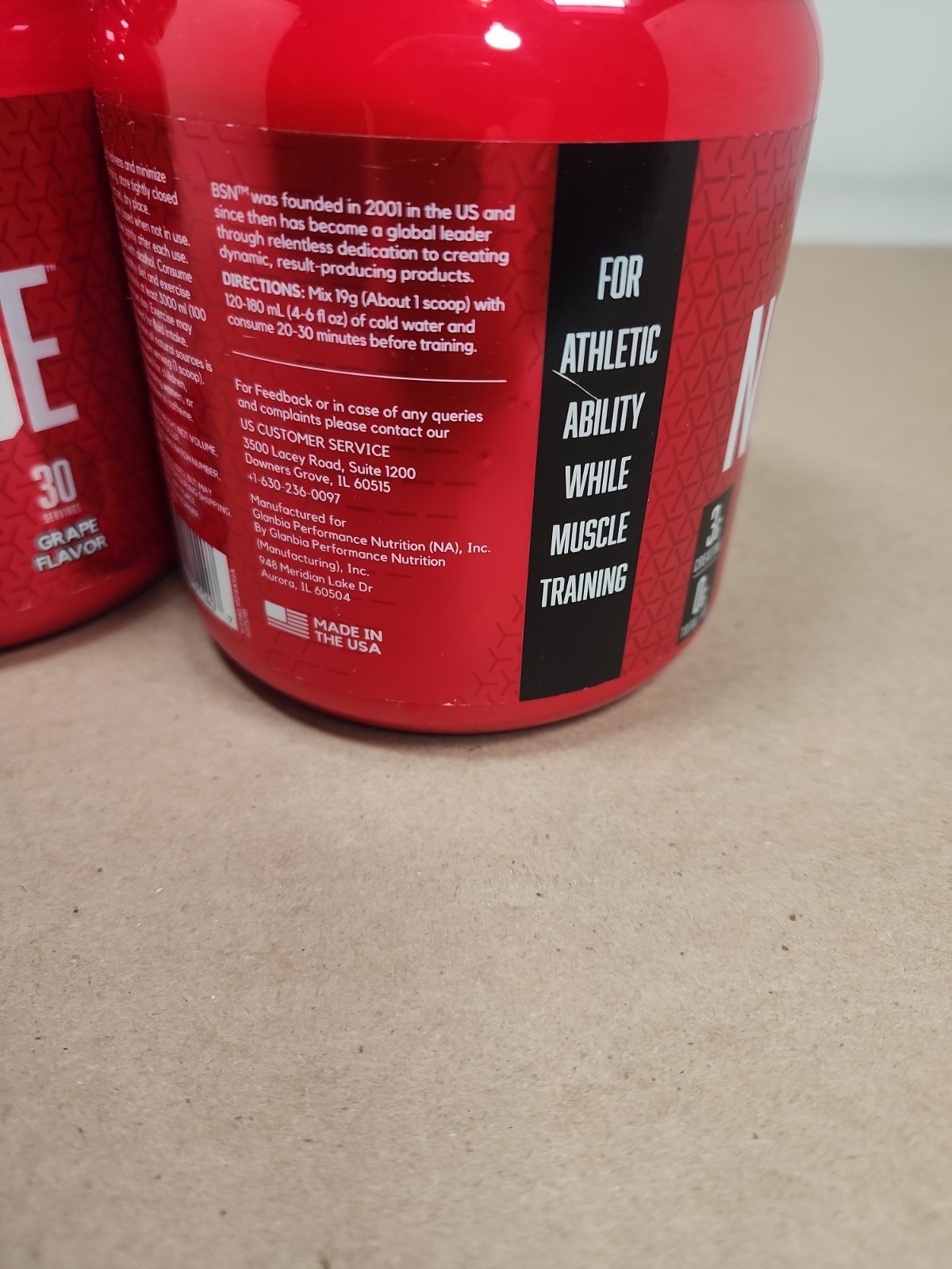Exp 05/28 BSN N.O.-XPLODE Pre-Workout 1.25 lb 30 Servings X2 Grape Lot Of 2