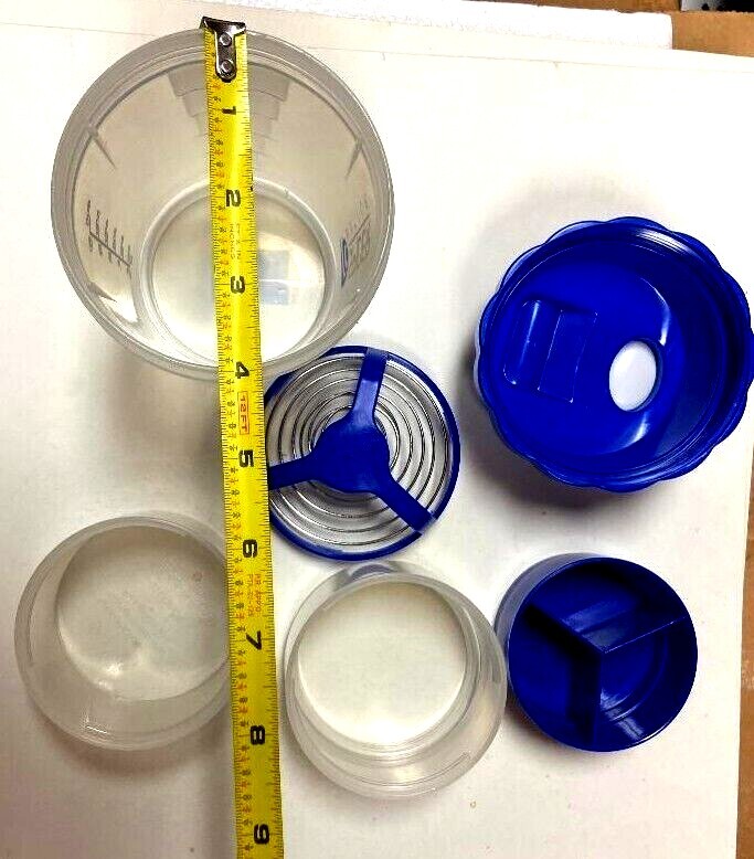 Spider BiG Fat Maxi Shaker Bottle Clear/Blue -Scale:25 oz (Cup HOLD: 30 oz)
