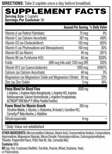 MRI NO2 Nitrix Oxide (2 PACK) 180 Caplets + MRI Sports Multi (One Unit)=(3 Pack)