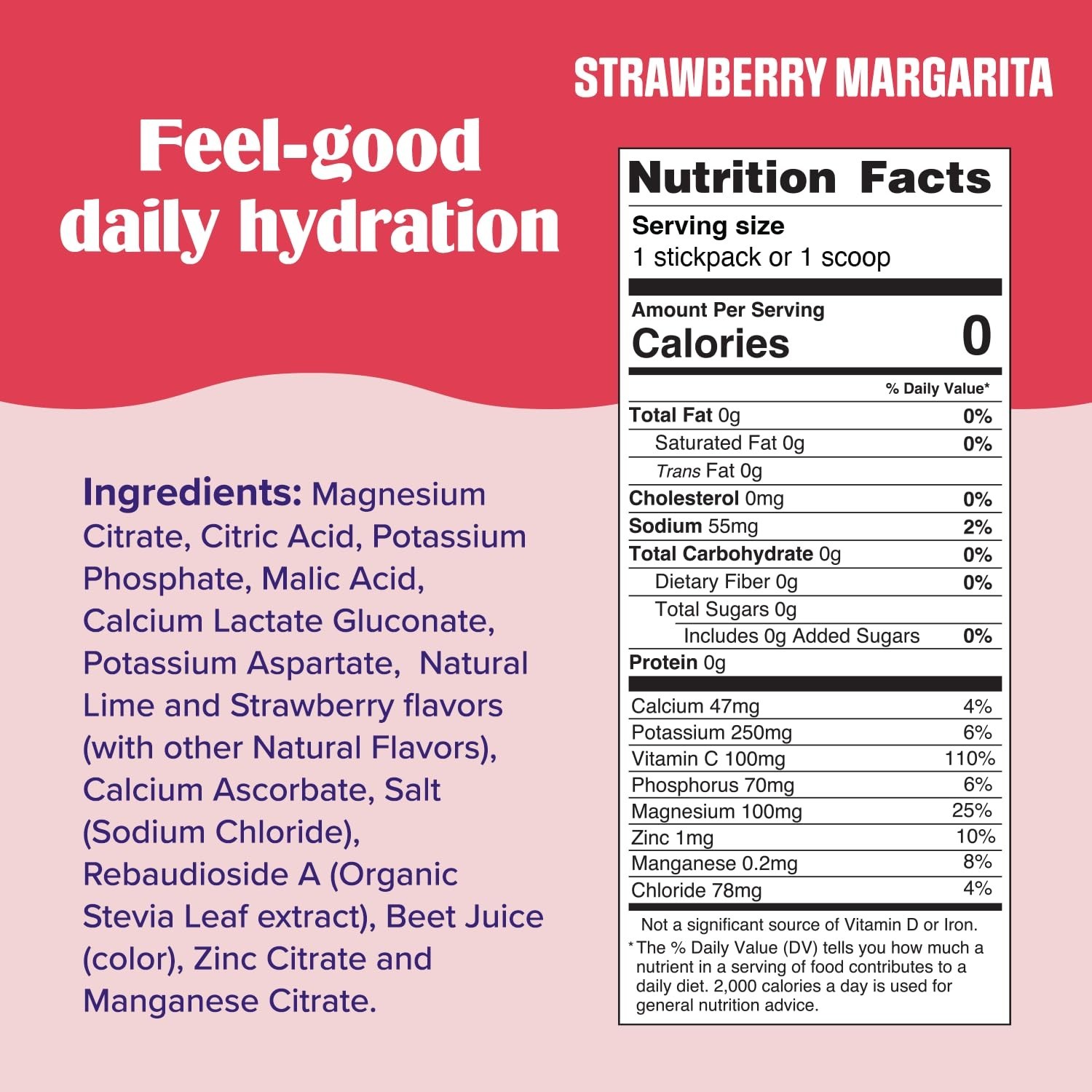Ultima Replenisher Daily Electrolyte Powder Drink Mix – Sugar Free – Strawberry