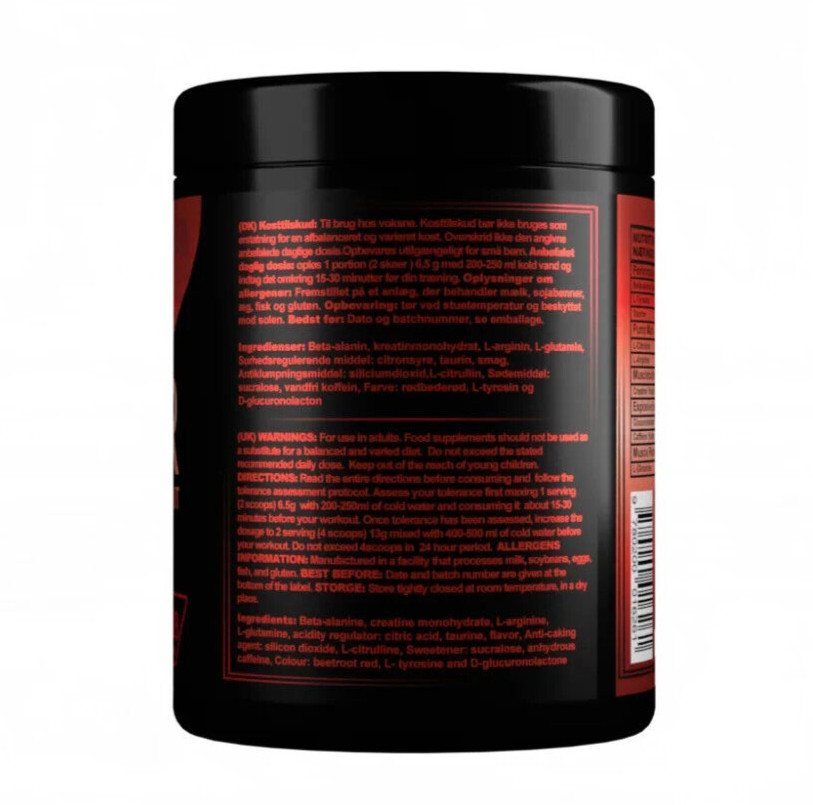 Outstanding Nutrition Xtreme Valor Pre-Workout For Performance, Watermelon 250g