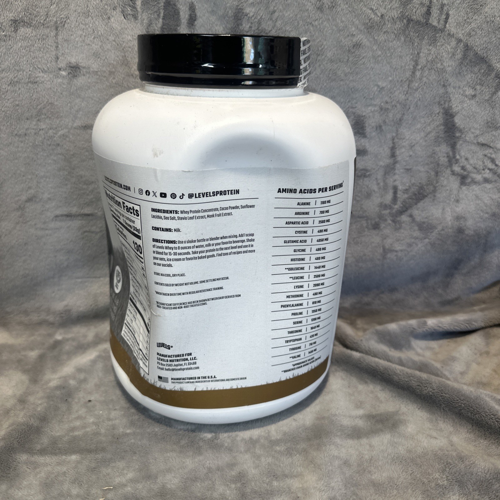 Grass Fed Whey Protein Powder, Double Chocolate, 5 lbs (2.27 kg)