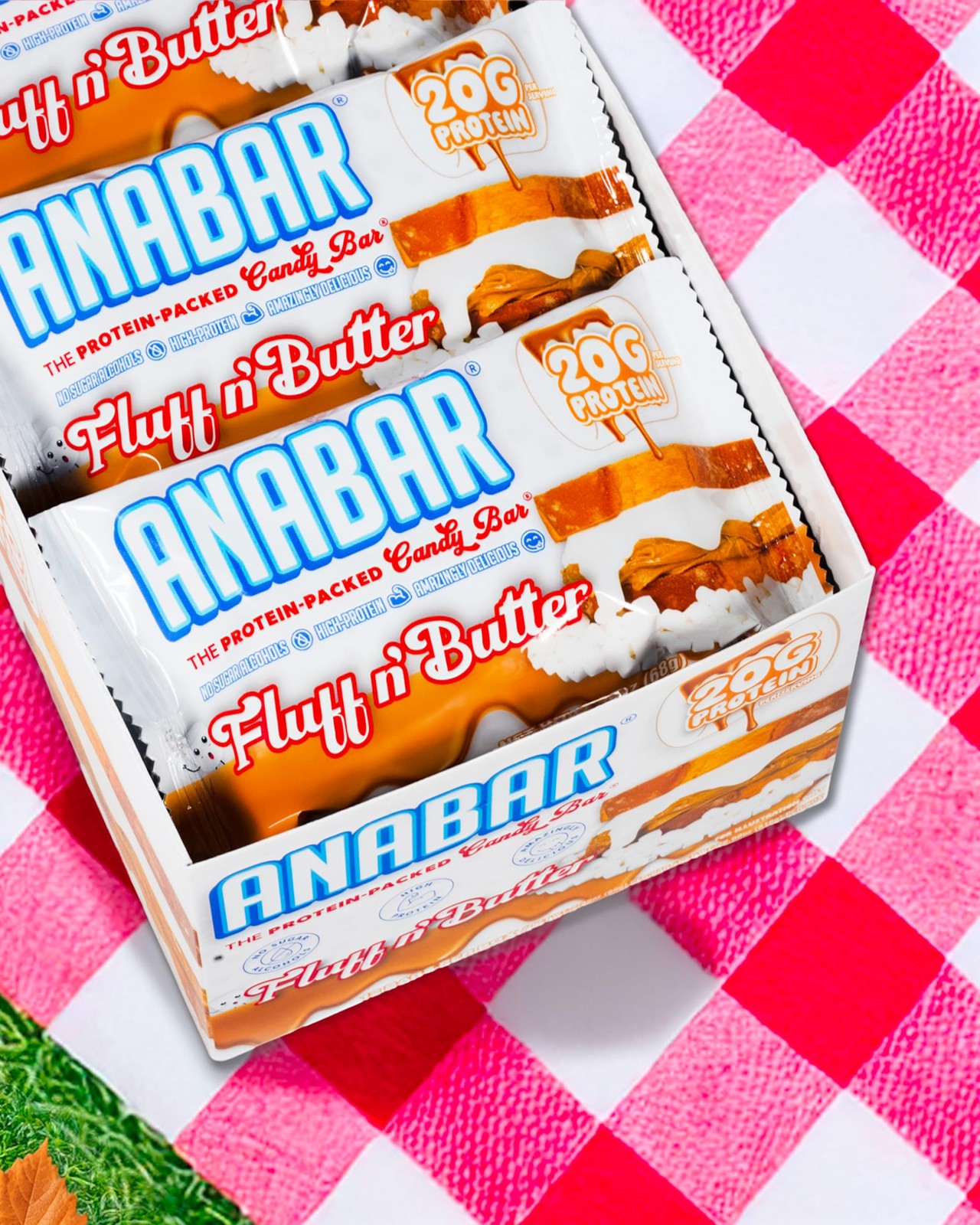 Anabar Protein Candy Bars, 20 Grams of Candy, 12 Count (Pack 1)