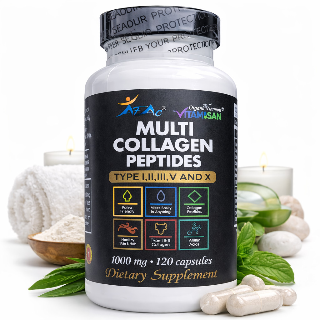 Hydrolyzed Collagen 240 caplets Hair Skin Nail Care Anti-Aging Pill 1000 PEPTIDE