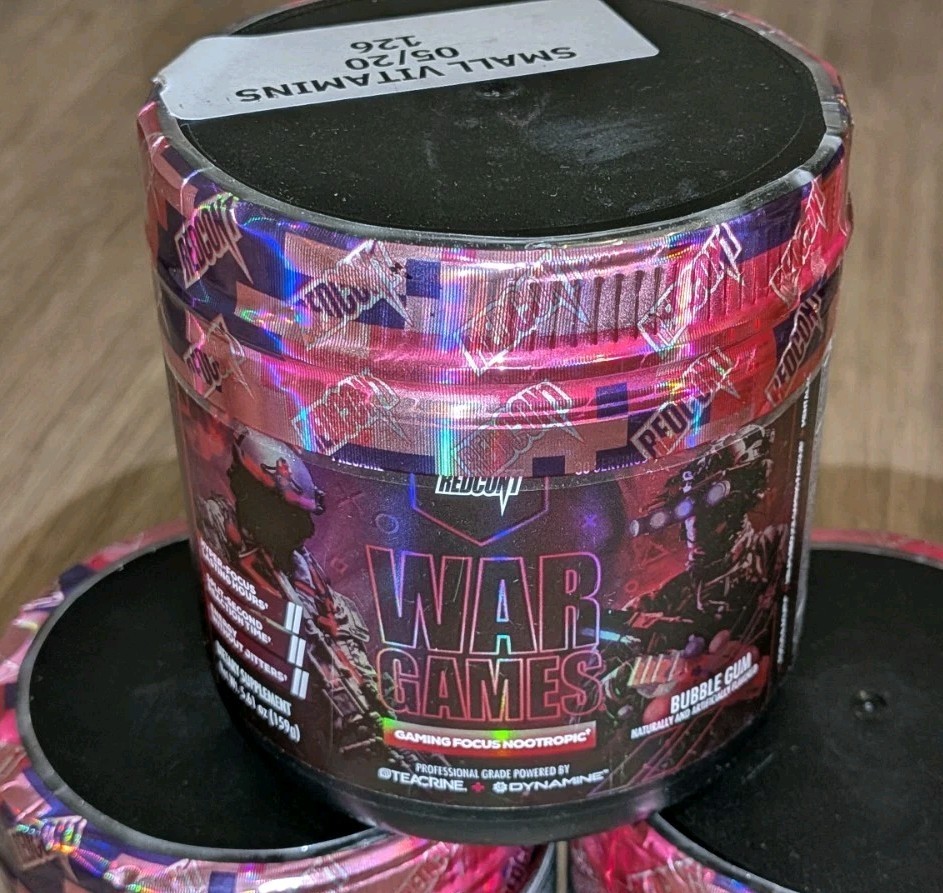 Lot Of 3 REDCON1 War Games Gaming Focus Nootropic Powder 30 Servings Exp 9/26